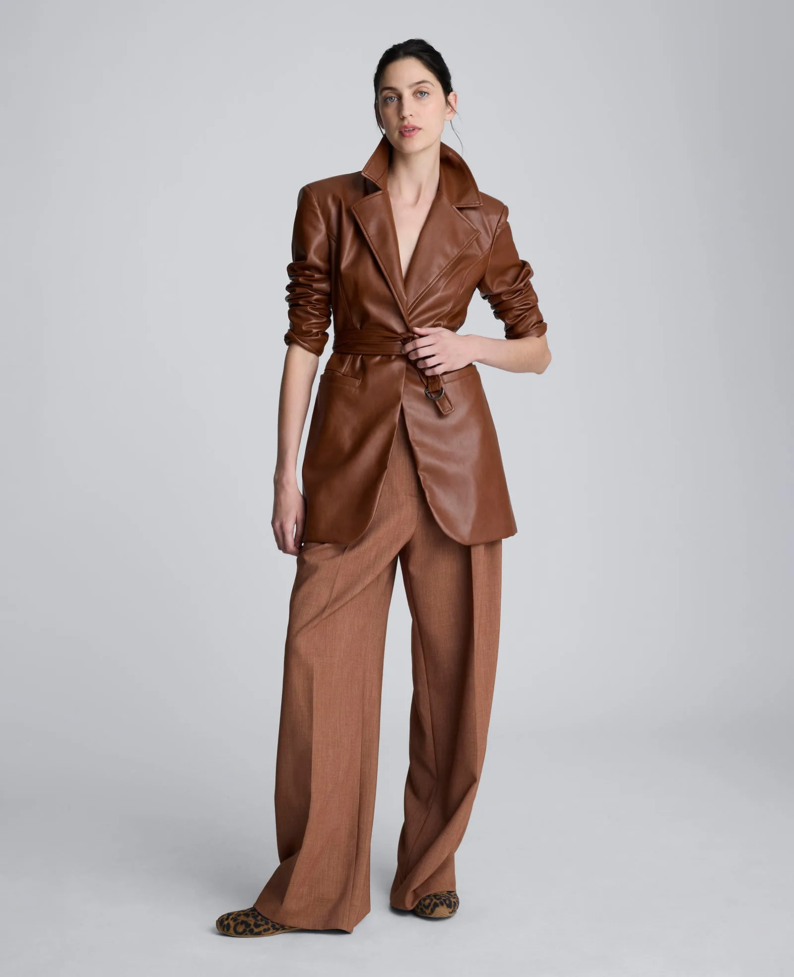 Faux Leather Belted Trench sold by Kenneth Cole product image thumbnail 2