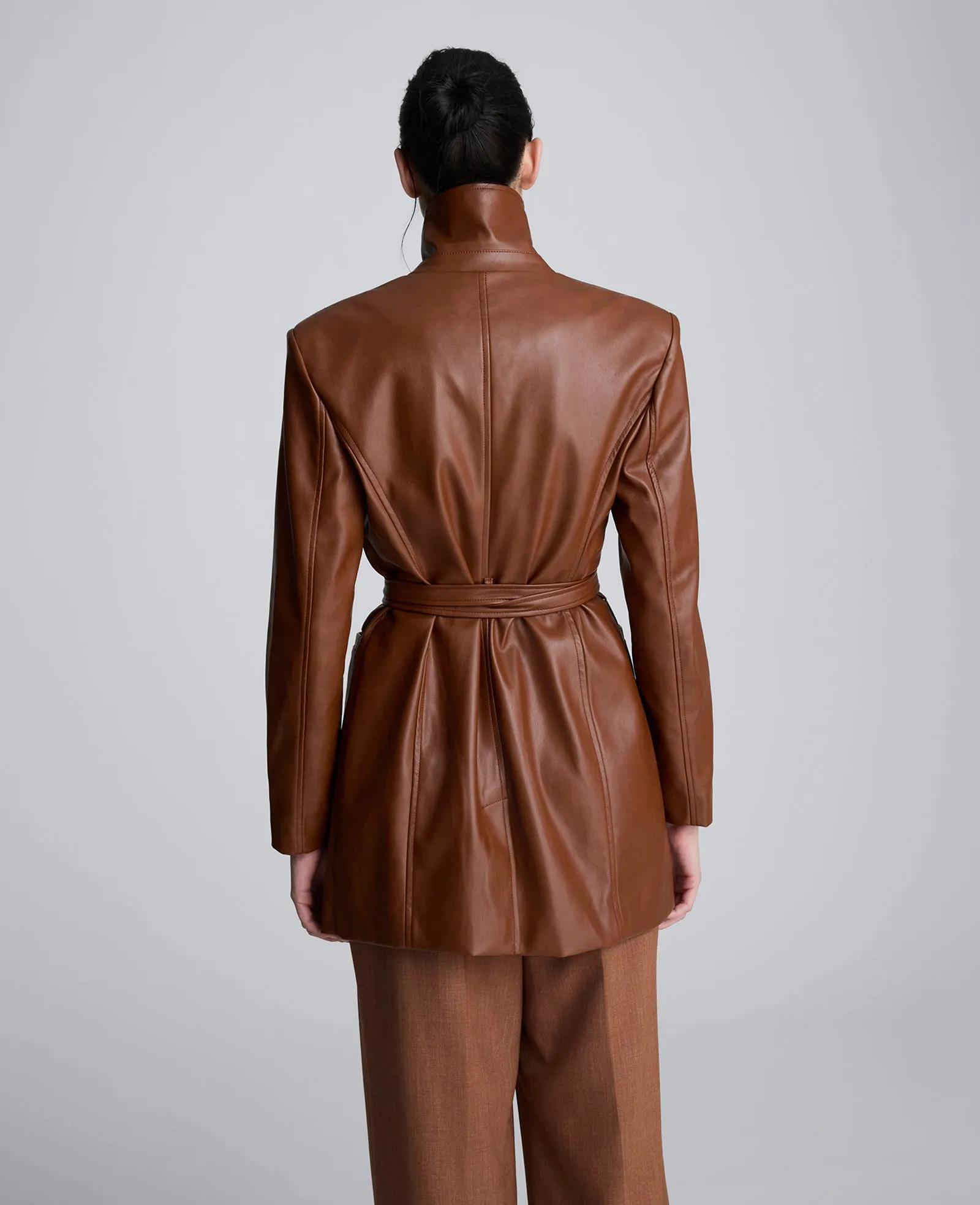 Faux Leather Belted Trench sold by Kenneth Cole product image thumbnail 4