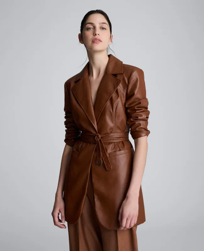 Faux Leather Belted Trench sold by Kenneth Cole