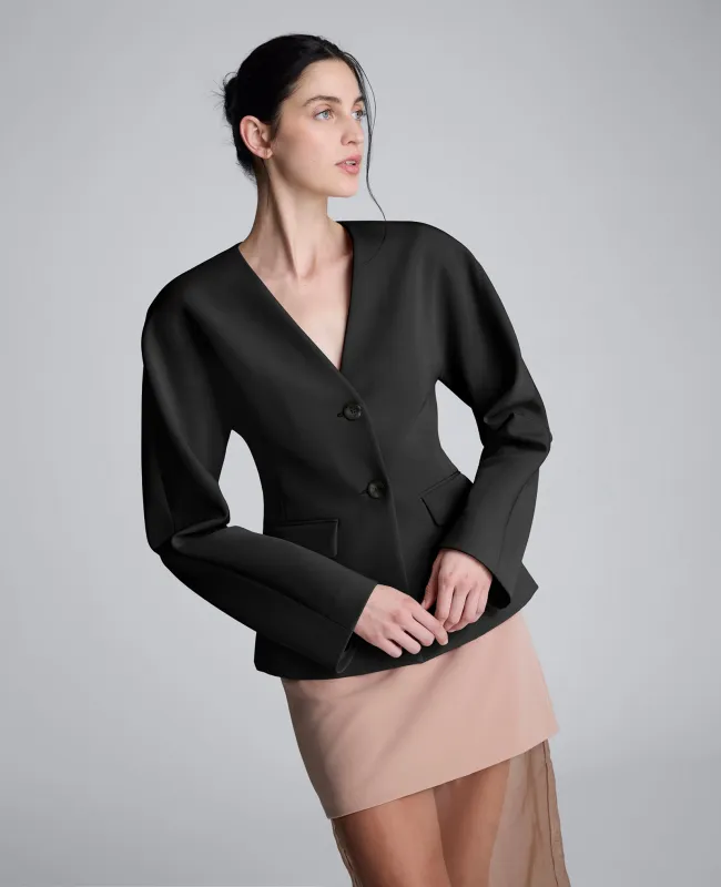 Luxe Twill Rounded Shoulder Jacket sold by Kenneth Cole
