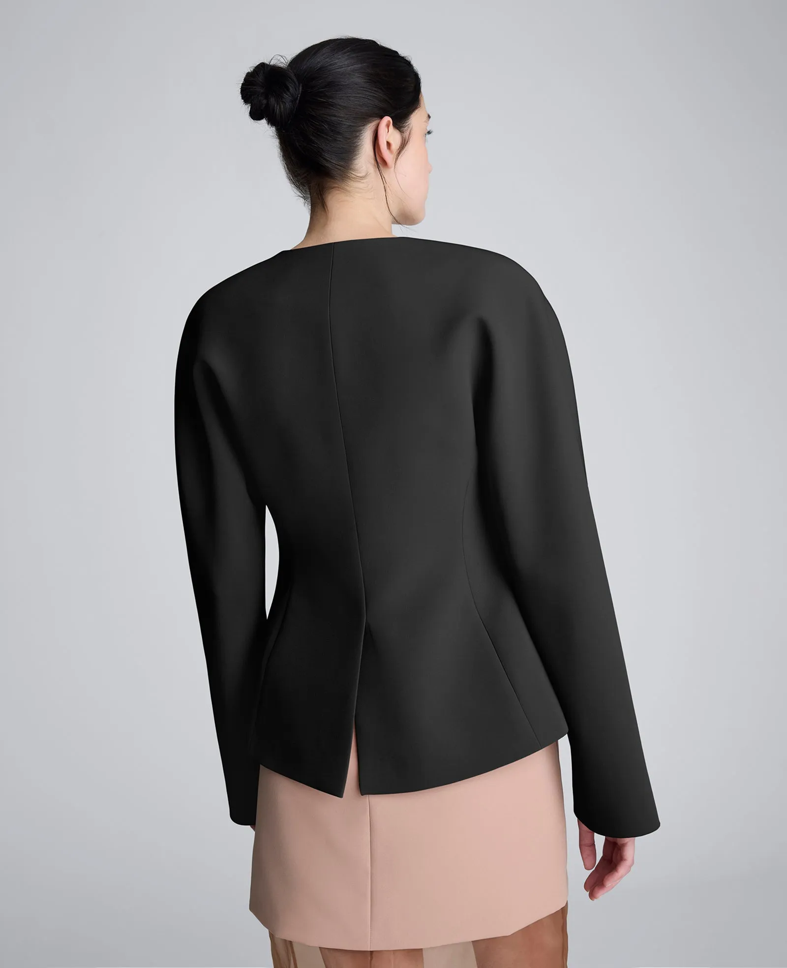 Luxe Twill Rounded Shoulder Jacket sold by Kenneth Cole product image thumbnail 5