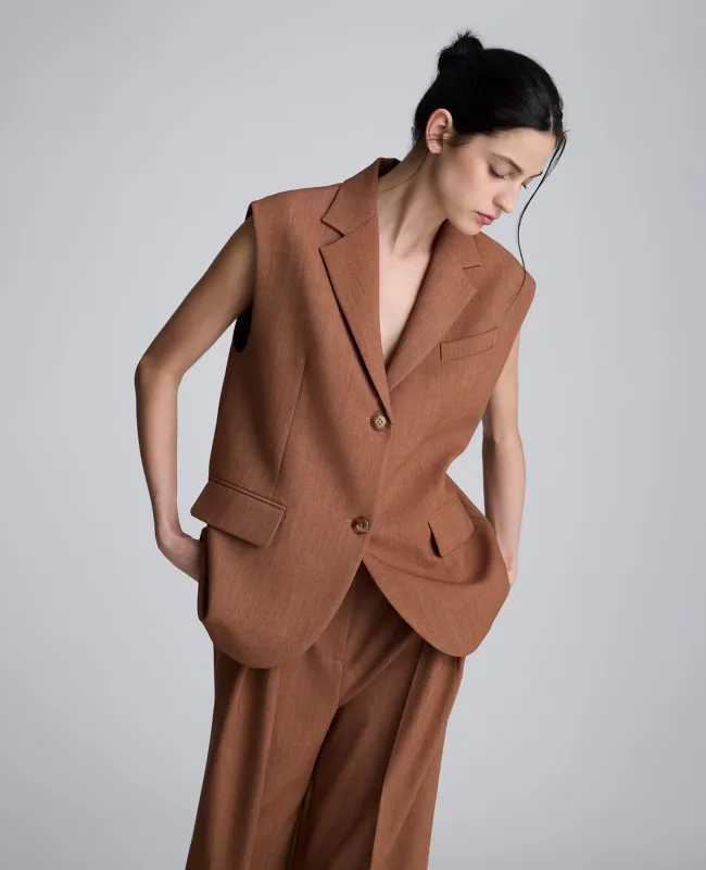 Melange Oversized Vest sold by Kenneth Cole