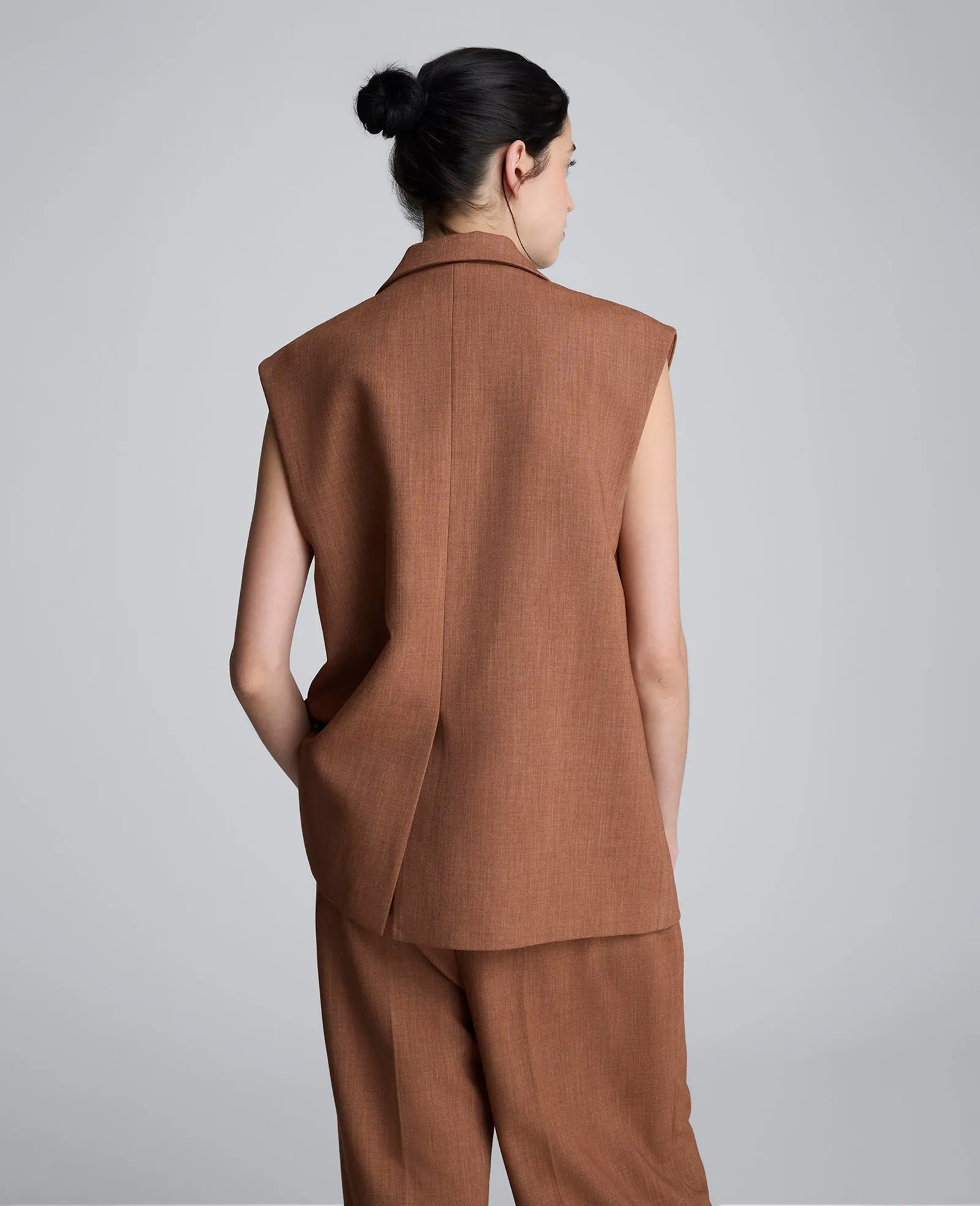 Melange Oversized Vest sold by Kenneth Cole product image thumbnail 3