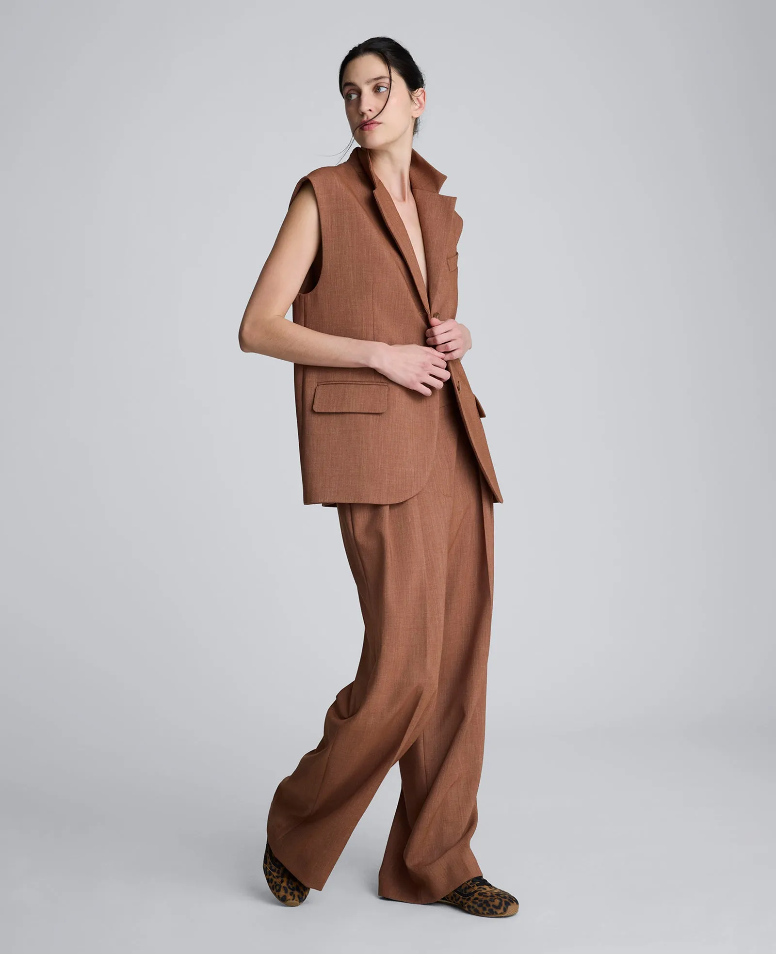 Melange Oversized Vest sold by Kenneth Cole product image thumbnail 2