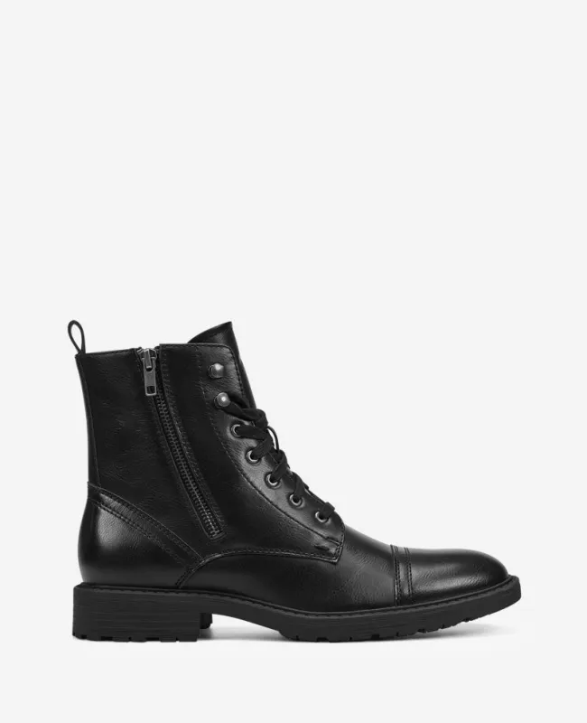 REACTION - Captain Cap Toe Double Zip Combat Boot sold by Kenneth Cole