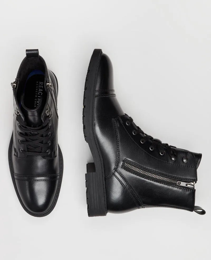 REACTION - Captain Cap Toe Double Zip Combat Boot sold by Kenneth Cole product image thumbnail 3
