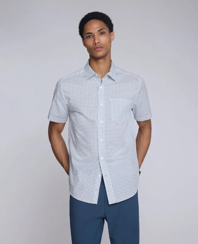 Printed Short Sleeve Pocket Button-Down Shirt sold by Kenneth Cole
