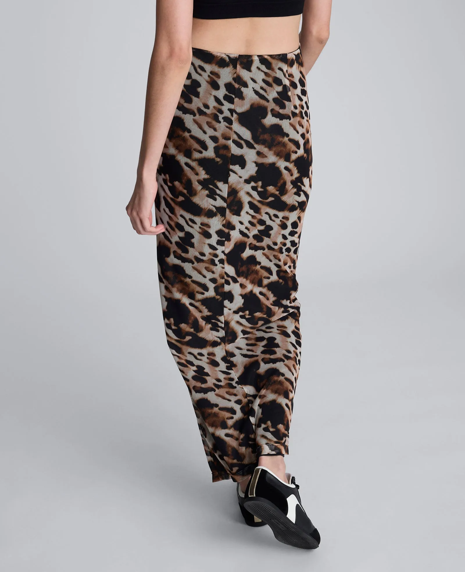 Animal Printed Pull On Mesh Skirt sold by Kenneth Cole product image thumbnail 3