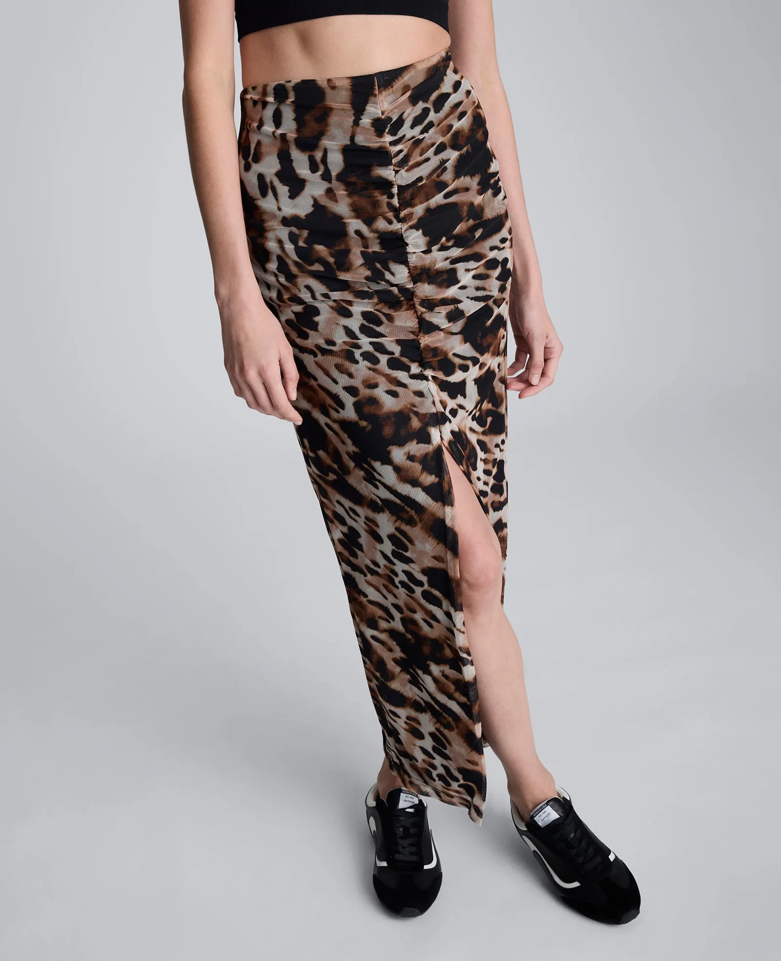 Animal Printed Pull On Mesh Skirt sold by Kenneth Cole product image thumbnail 2