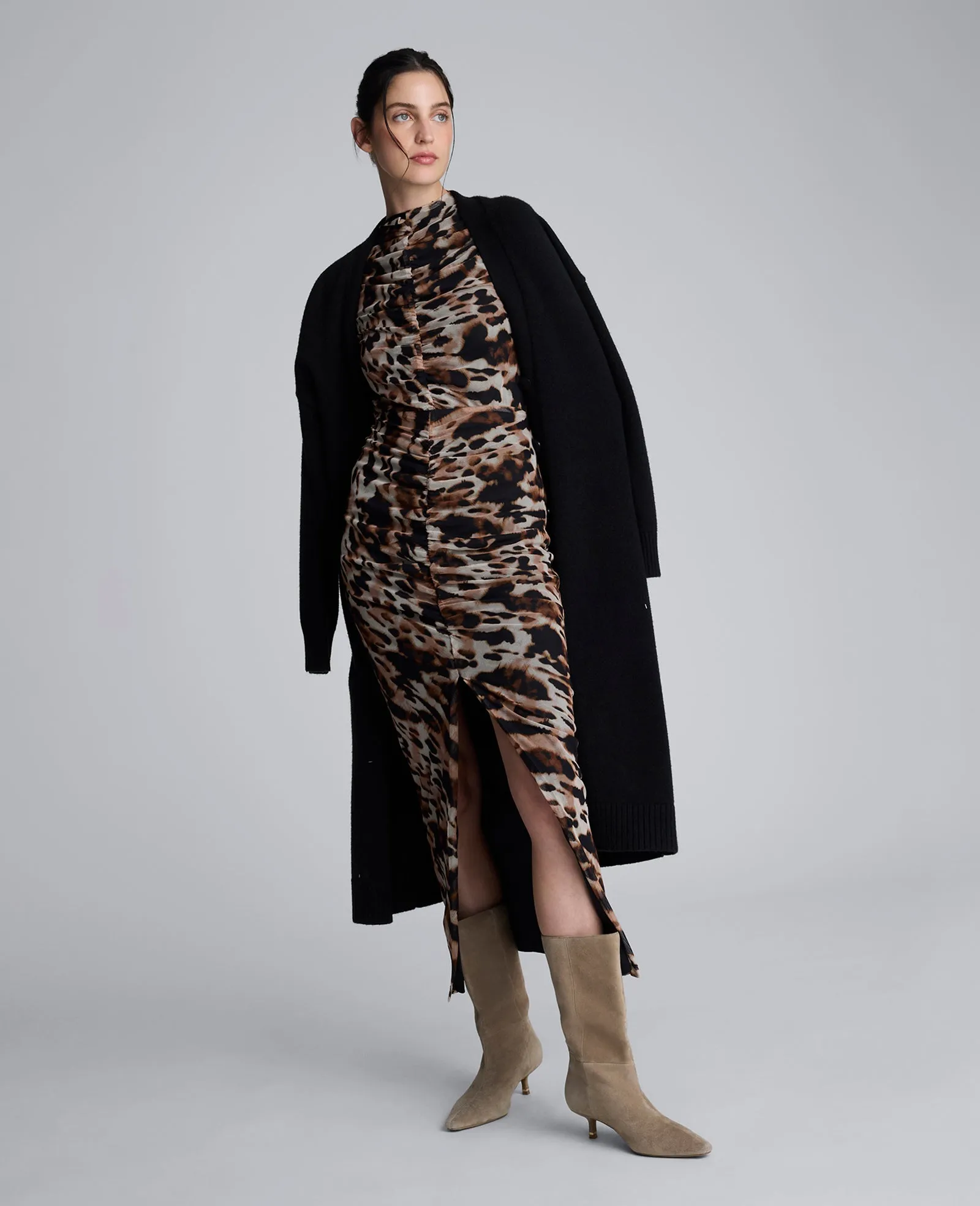 Animal Printed Pull On Mesh Skirt sold by Kenneth Cole product image thumbnail 5