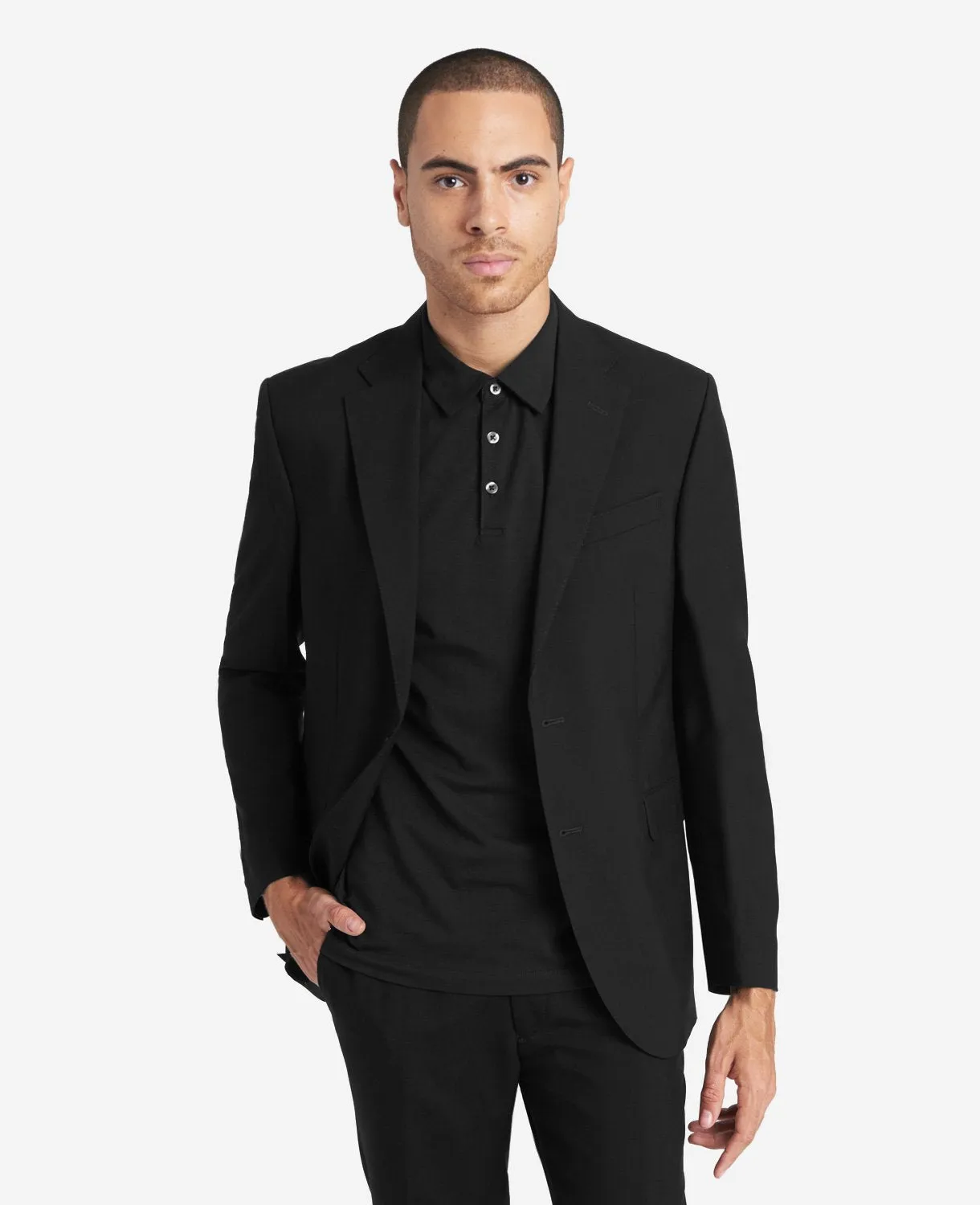 Travel-Ready Modern-Fit Stretch Suit Separate Jacket sold by Kenneth Cole product image thumbnail 4