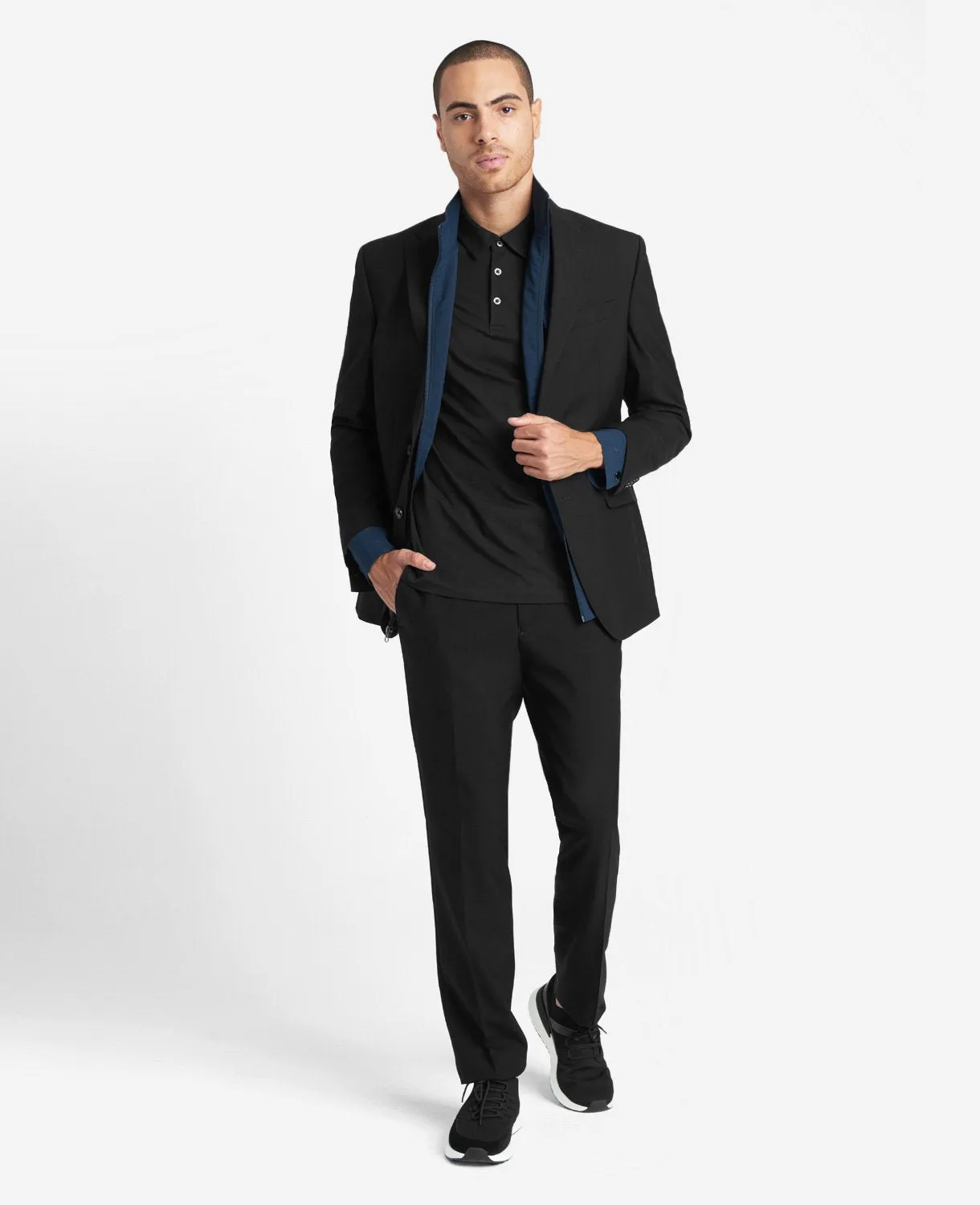 Travel-Ready Modern-Fit Stretch Suit Separate Jacket sold by Kenneth Cole product image thumbnail 2