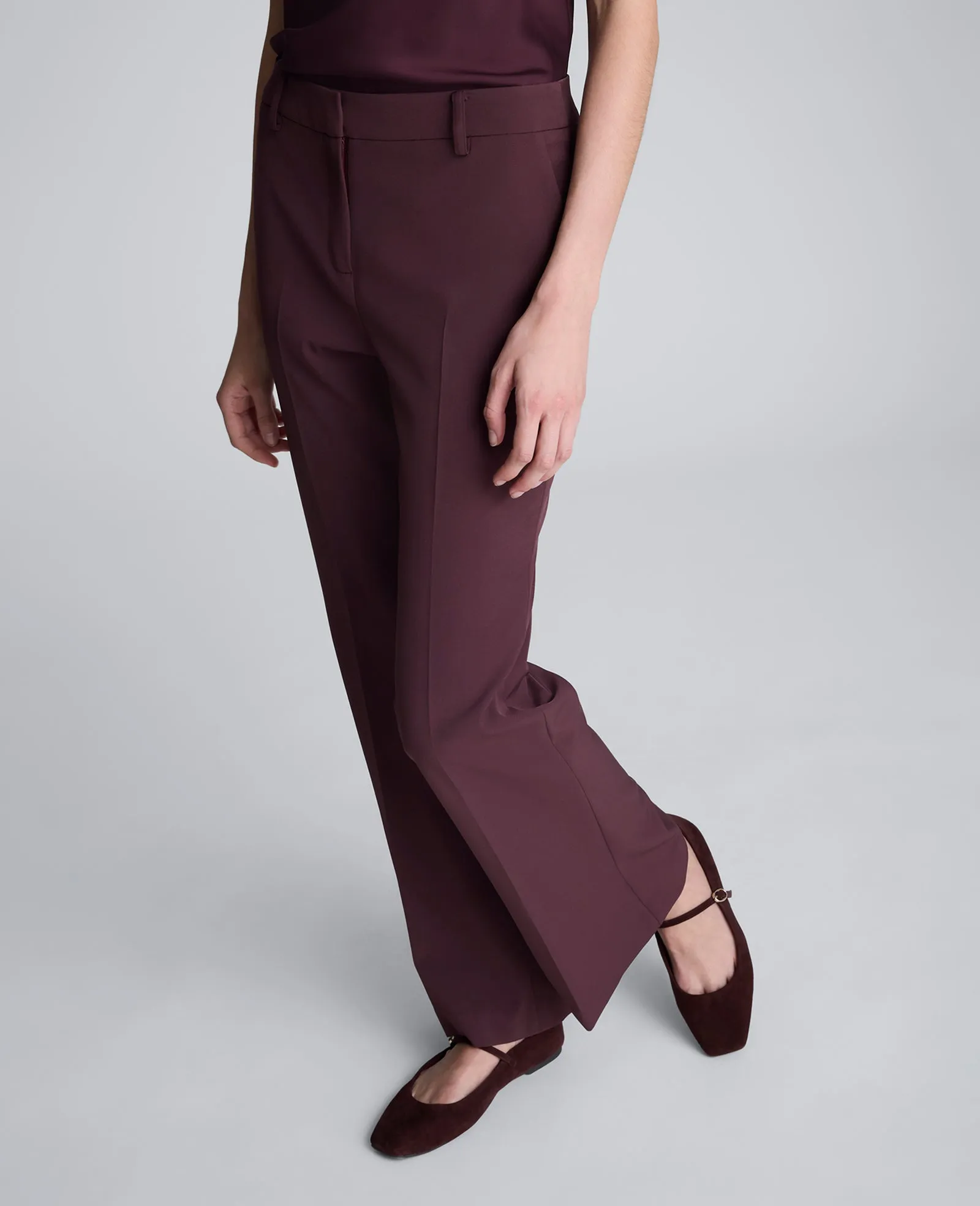 Luxe Twill Flare Leg Pant sold by Kenneth Cole