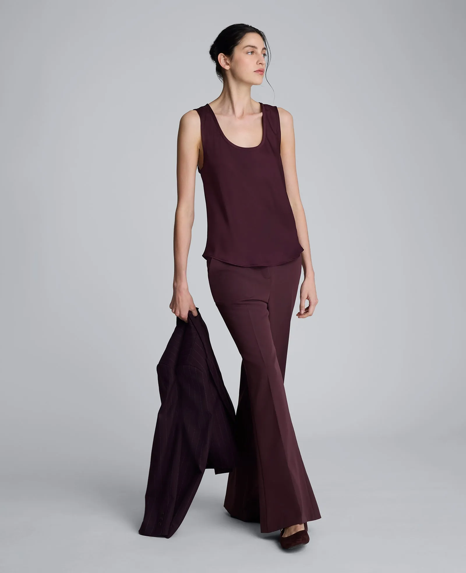 Luxe Twill Flare Leg Pant sold by Kenneth Cole product image thumbnail 3