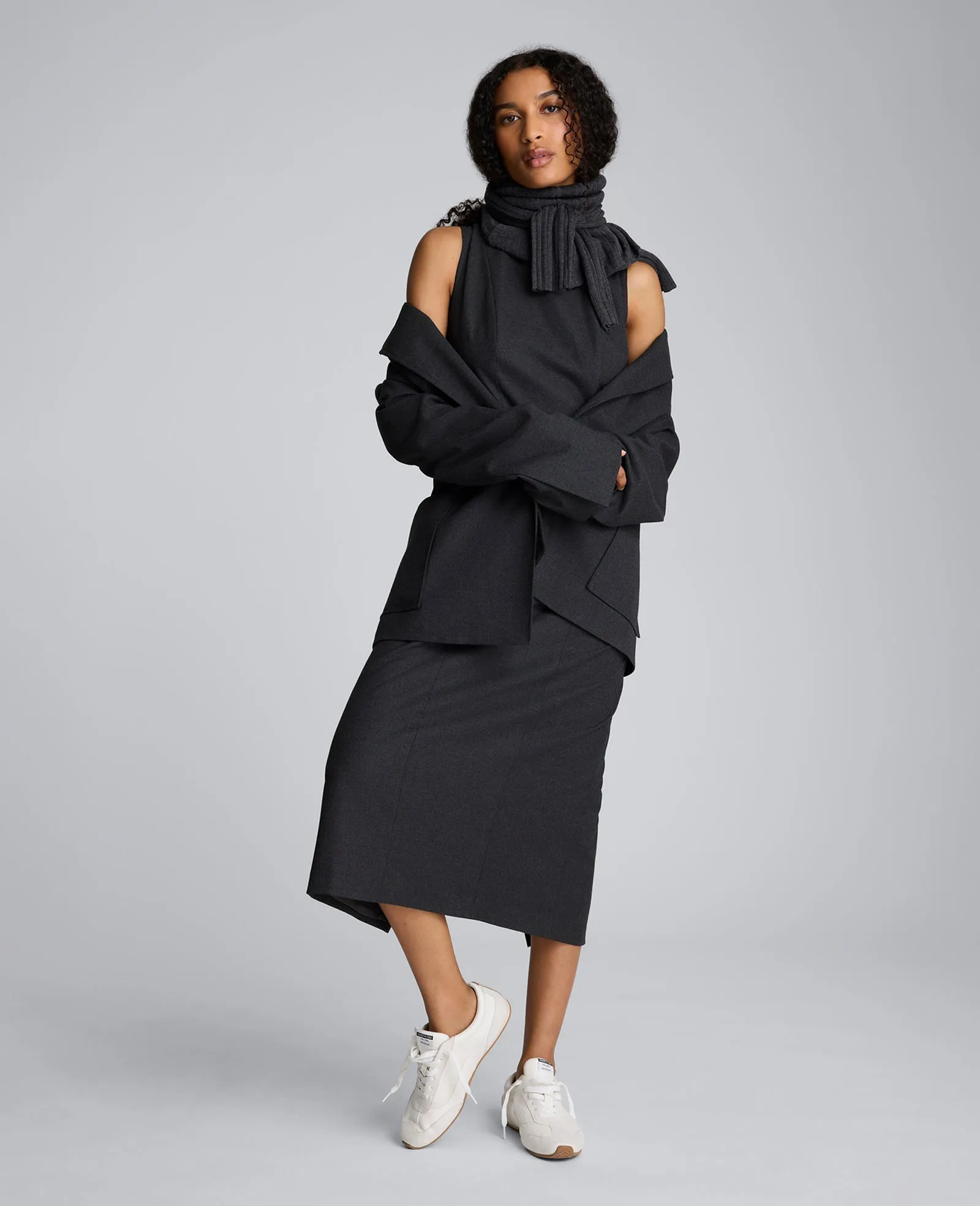Flannel Midi Sheath Dress sold by Kenneth Cole product image thumbnail 4