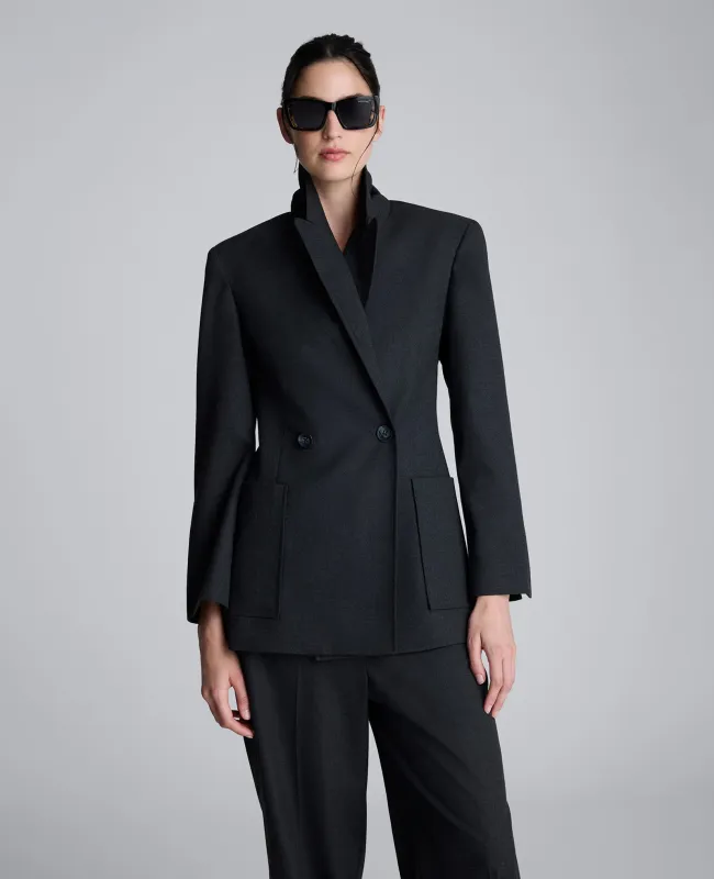 Flannel Double Breasted Jacket sold by Kenneth Cole