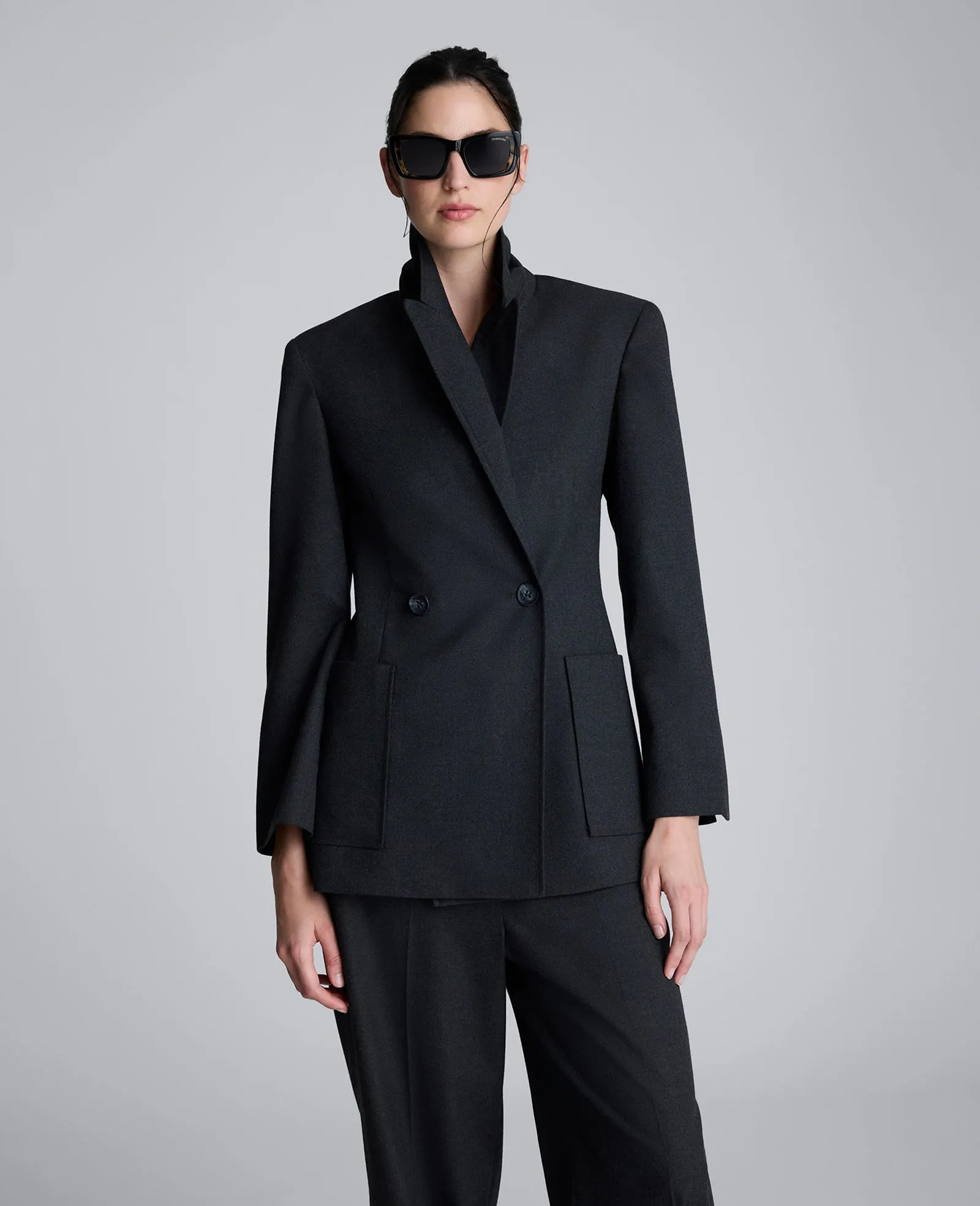 Flannel Double Breasted Jacket sold by Kenneth Cole