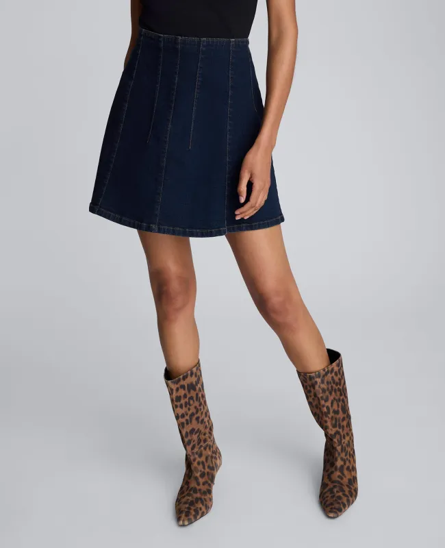 Denim Mini Skirt with Seaming Detail sold by Kenneth Cole