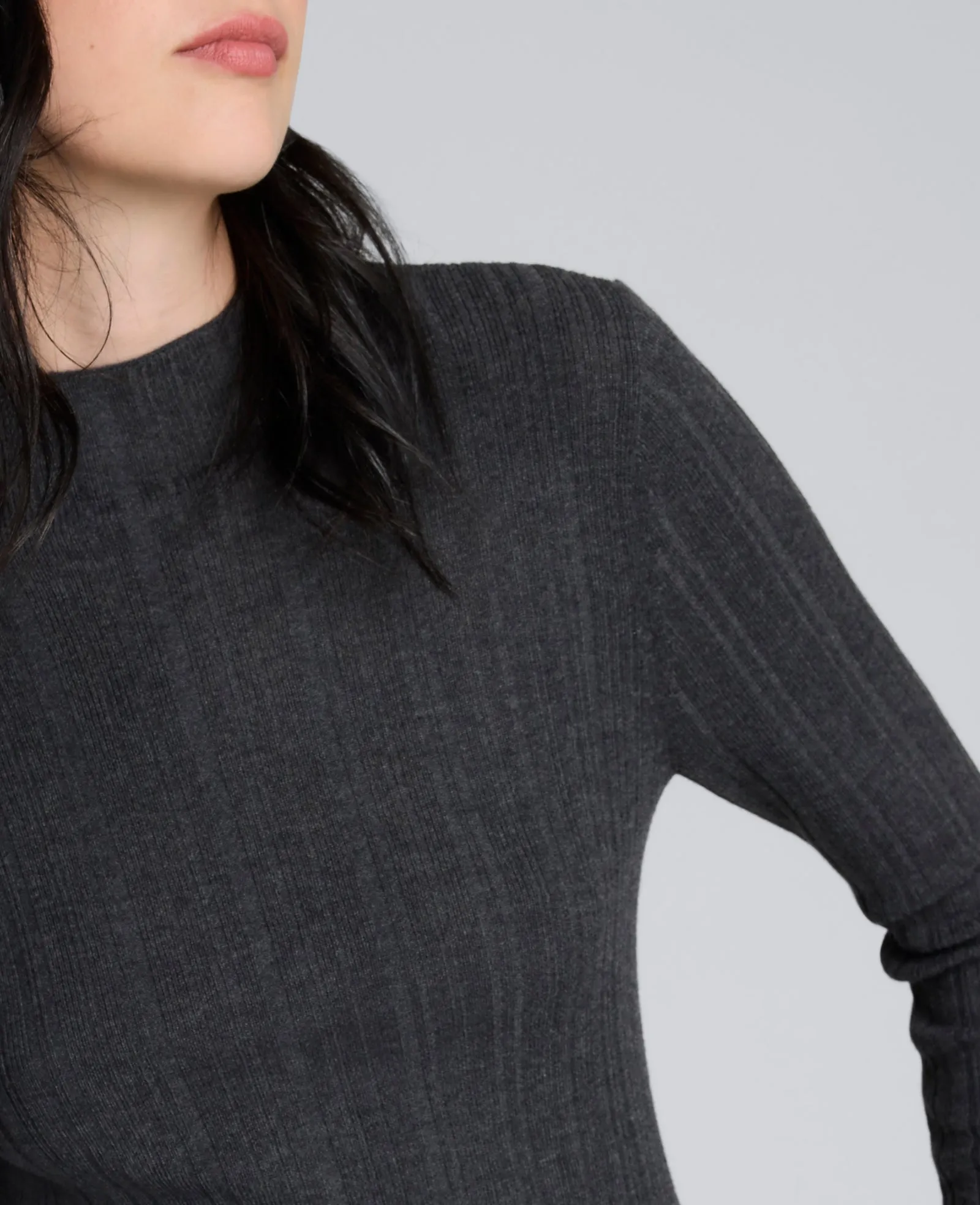 Long Sleeve Ribbed Mock Neck Sweater sold by Kenneth Cole product image thumbnail 5