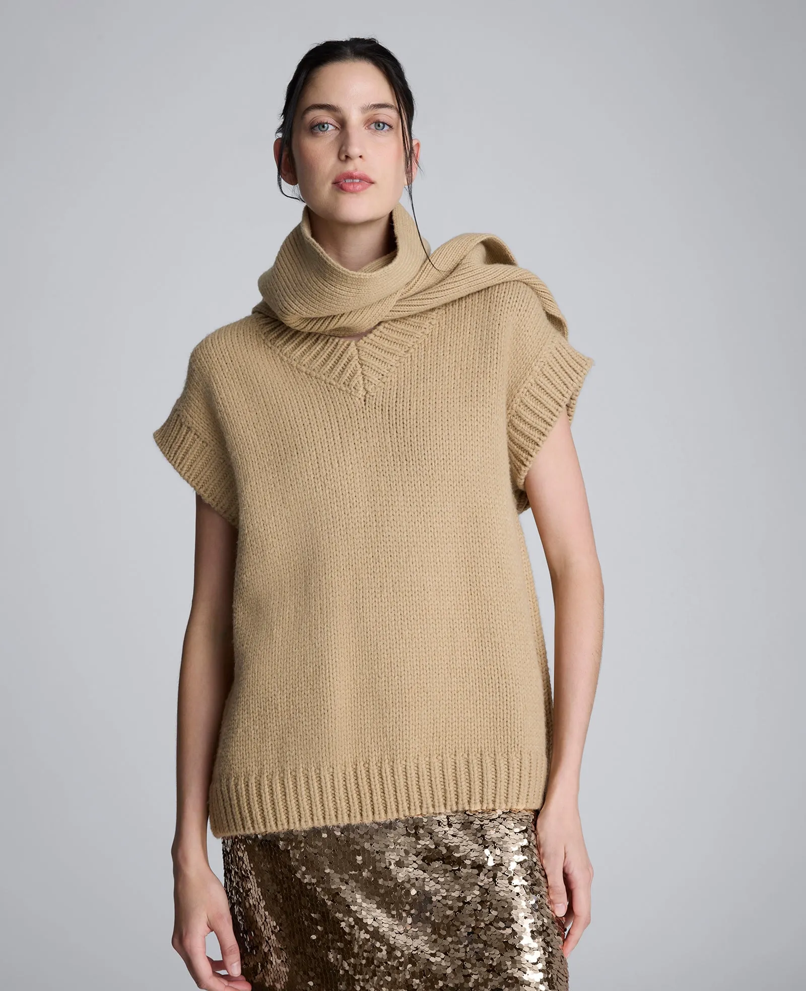 Sweater Vest With Detachable Scarf sold by Kenneth Cole product image thumbnail 3