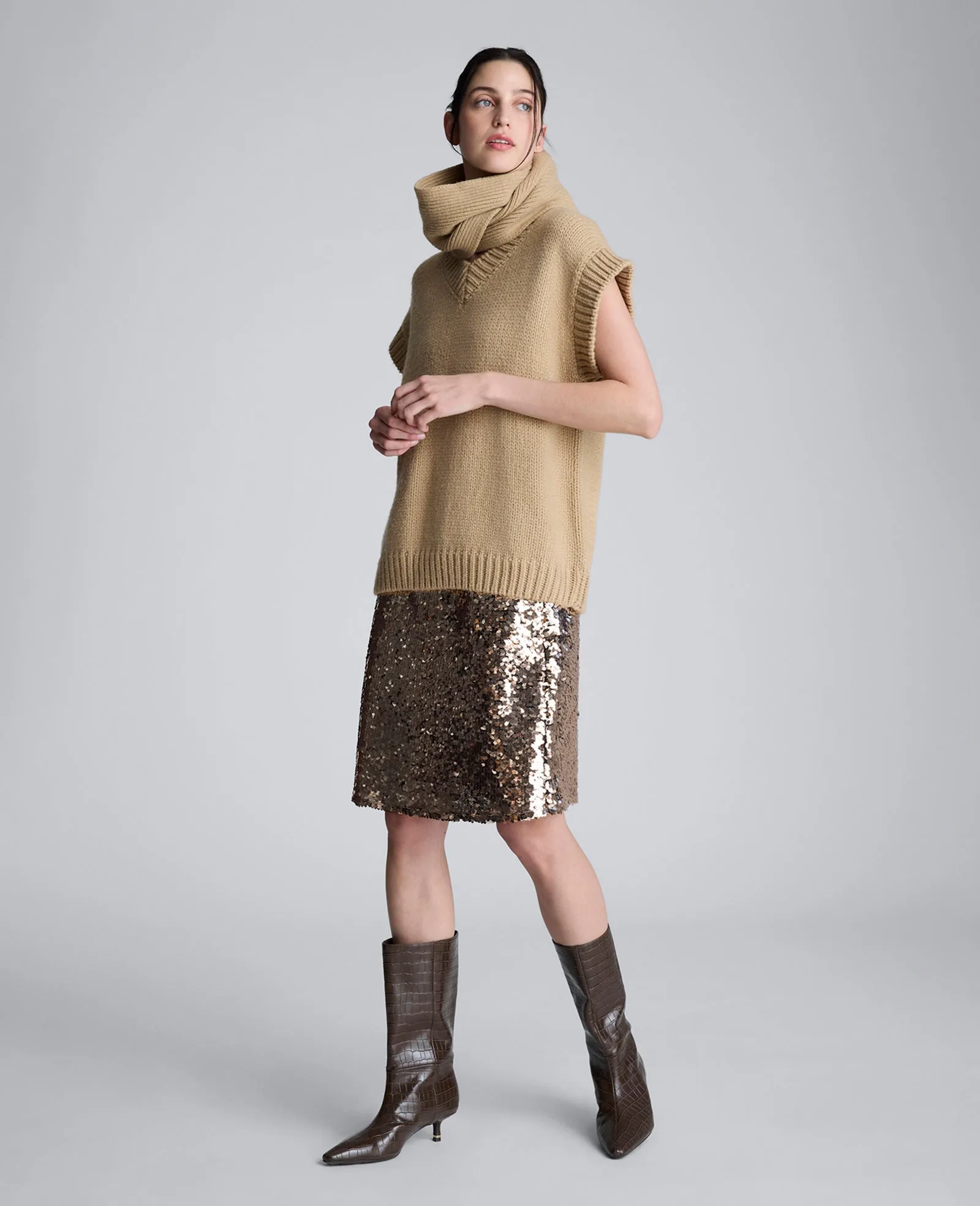 Sweater Vest With Detachable Scarf sold by Kenneth Cole product image thumbnail 5