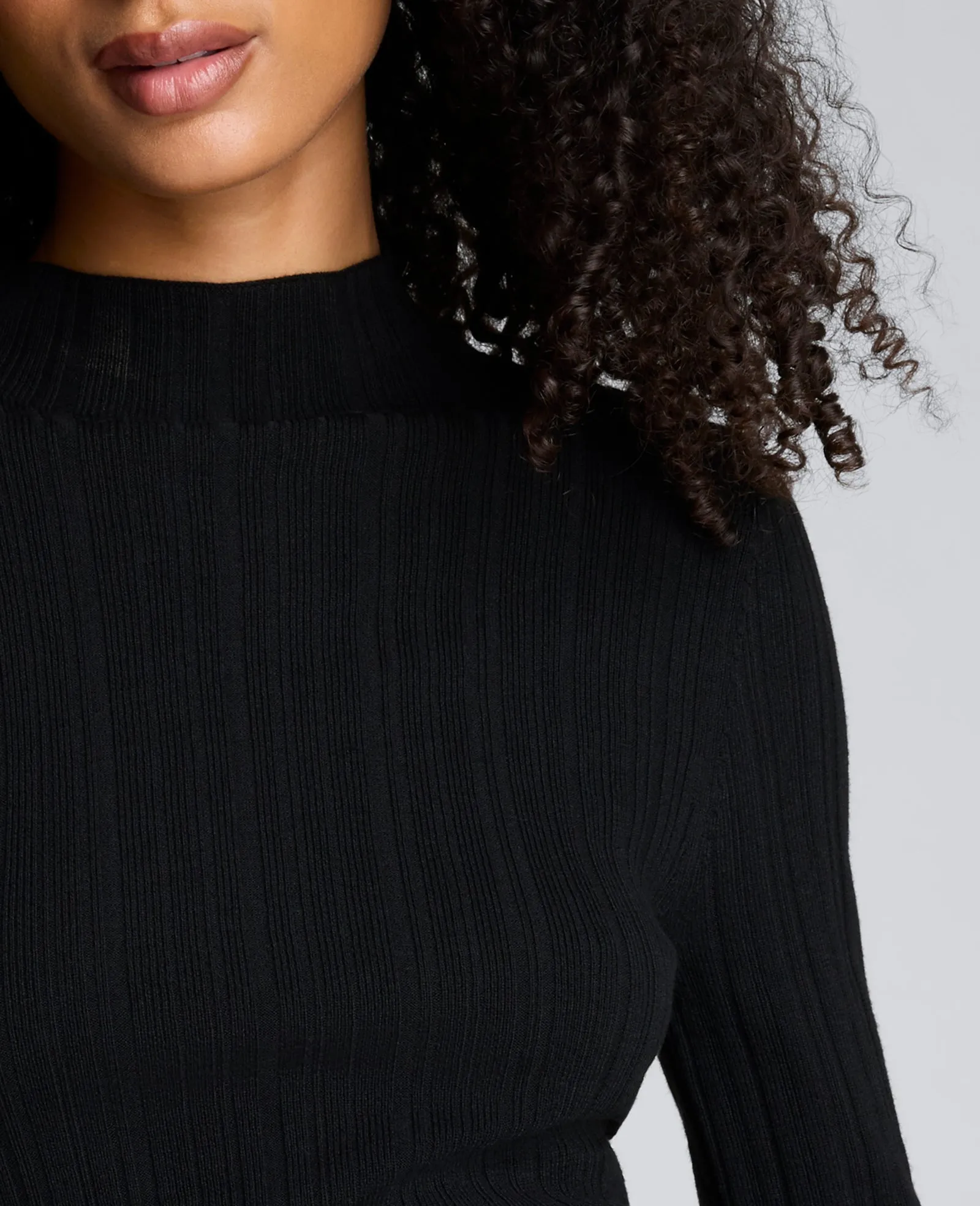 Long Sleeve Ribbed Mock Neck Sweater sold by Kenneth Cole product image thumbnail 4