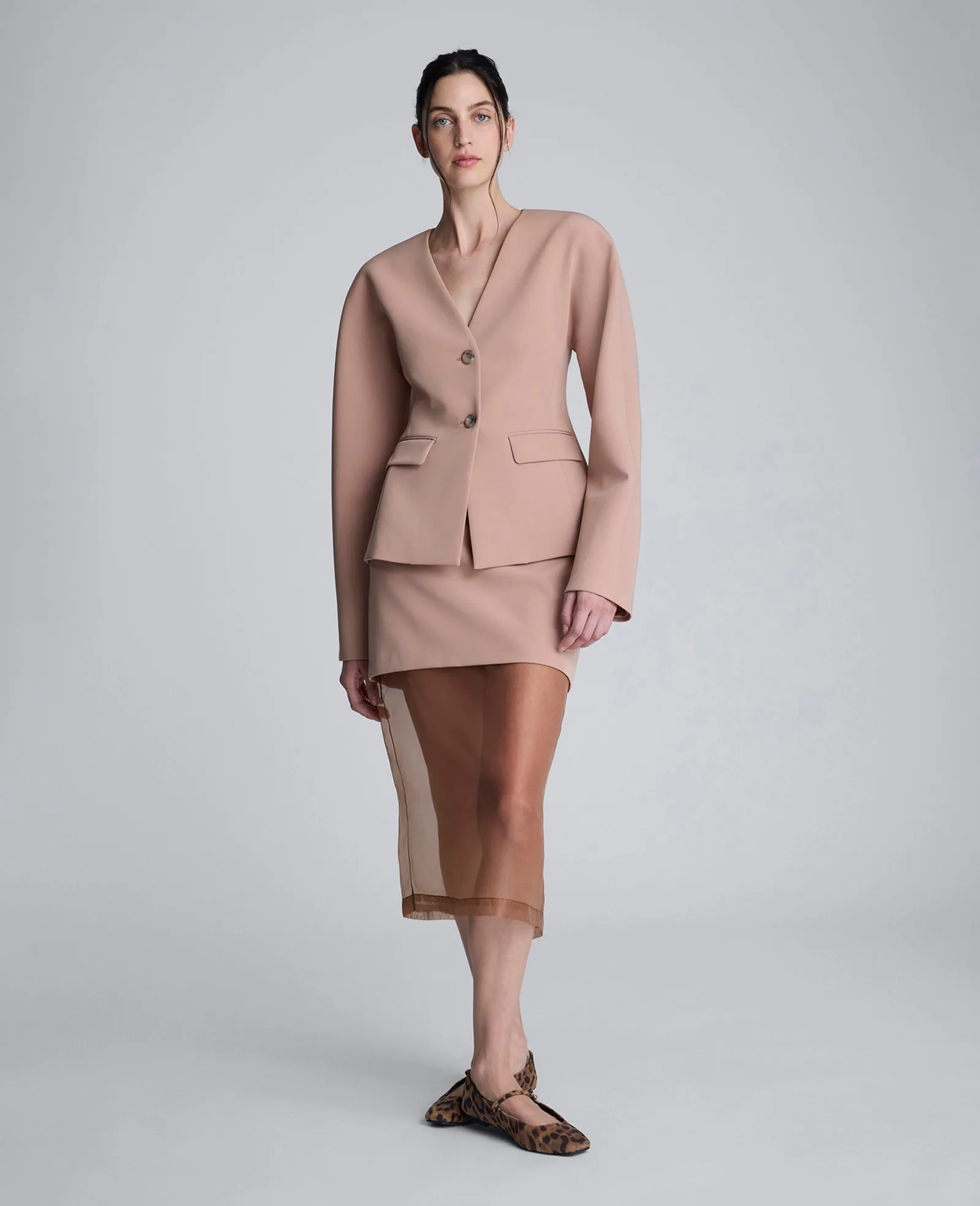 Luxe Twill Rounded Shoulder Jacket sold by Kenneth Cole product image thumbnail 2