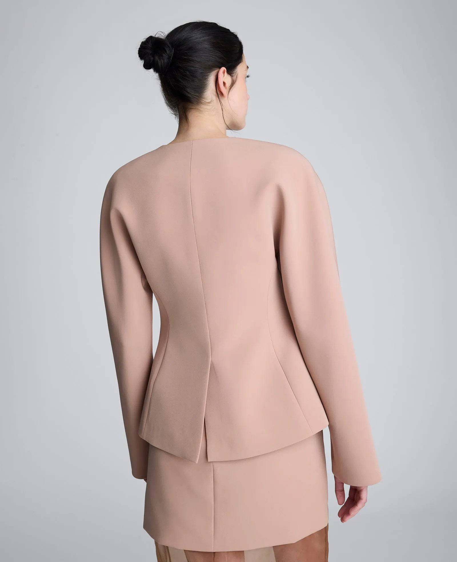 Luxe Twill Rounded Shoulder Jacket sold by Kenneth Cole product image thumbnail 4