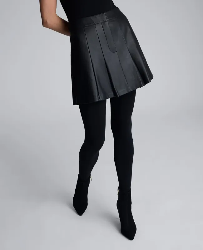 Faux Leather Pleated Mini Skirt sold by Kenneth Cole