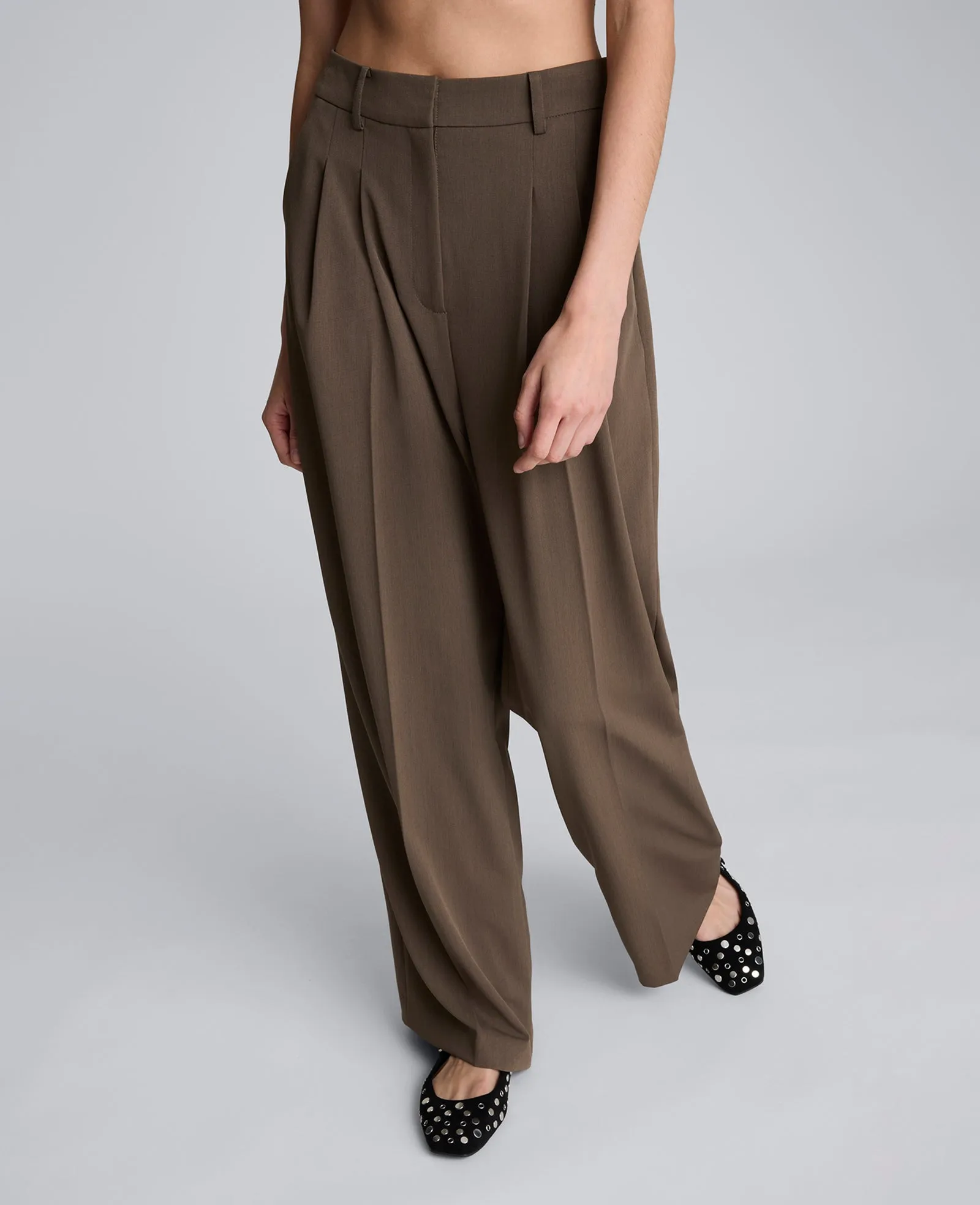 Melange Pleat Front Wide Leg Pant sold by Kenneth Cole product image thumbnail 2