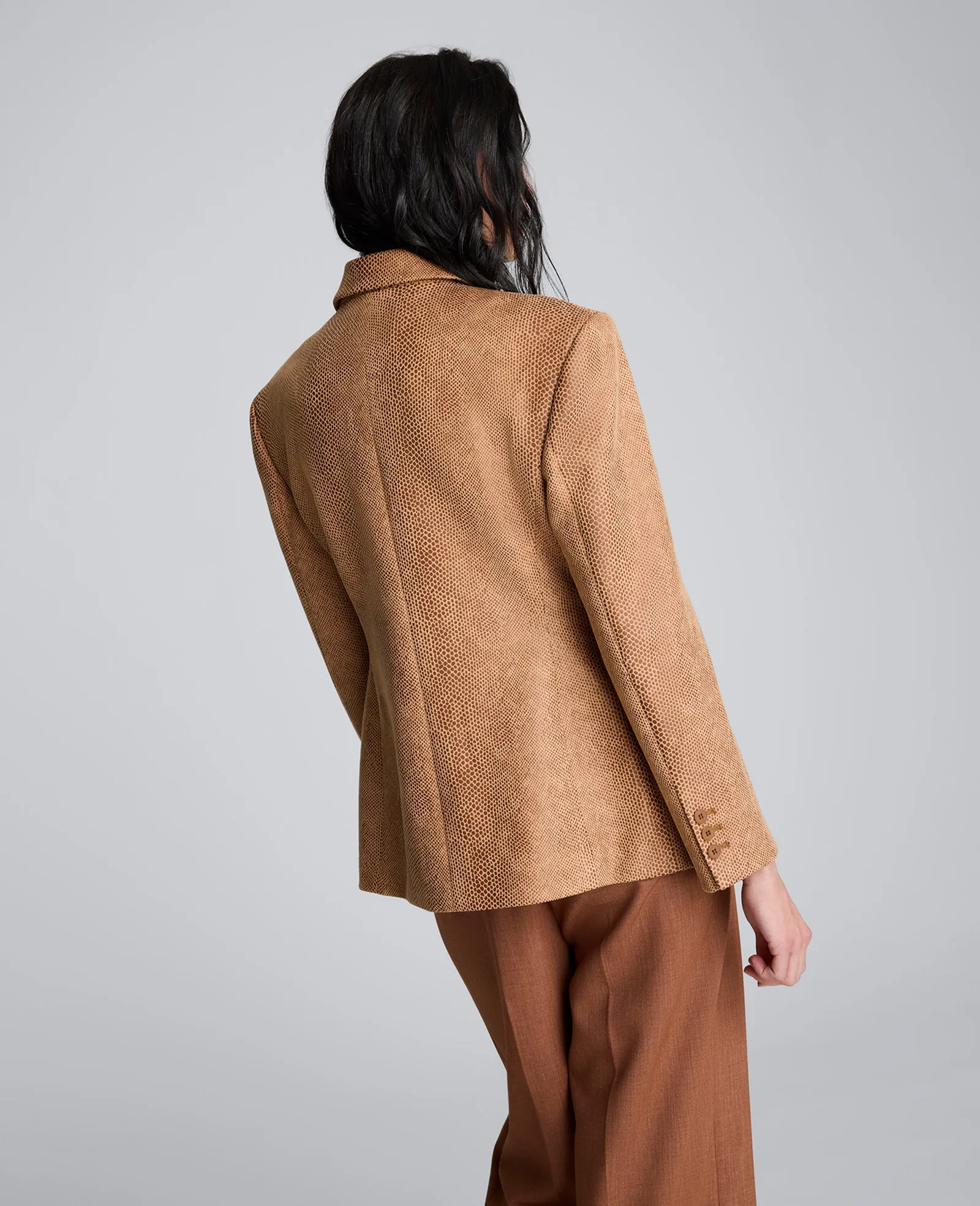 Snake Embossed Three Button Contoured Jacket sold by Kenneth Cole product image thumbnail 3