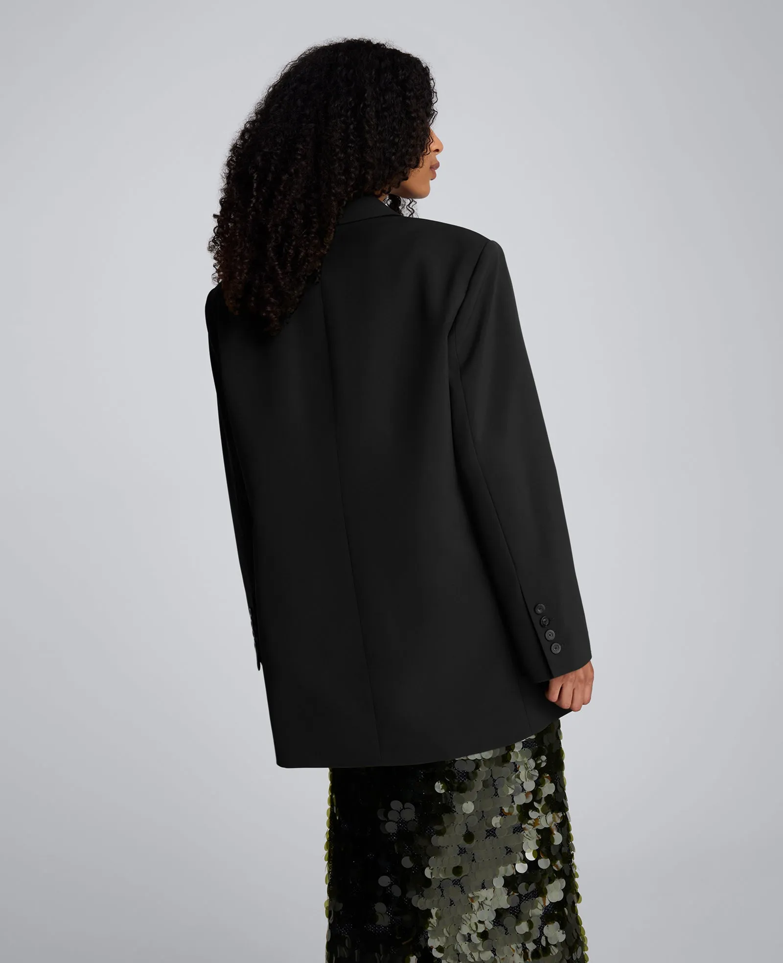 Luxe Twill Three Button Boyfriend Blazer sold by Kenneth Cole product image thumbnail 2