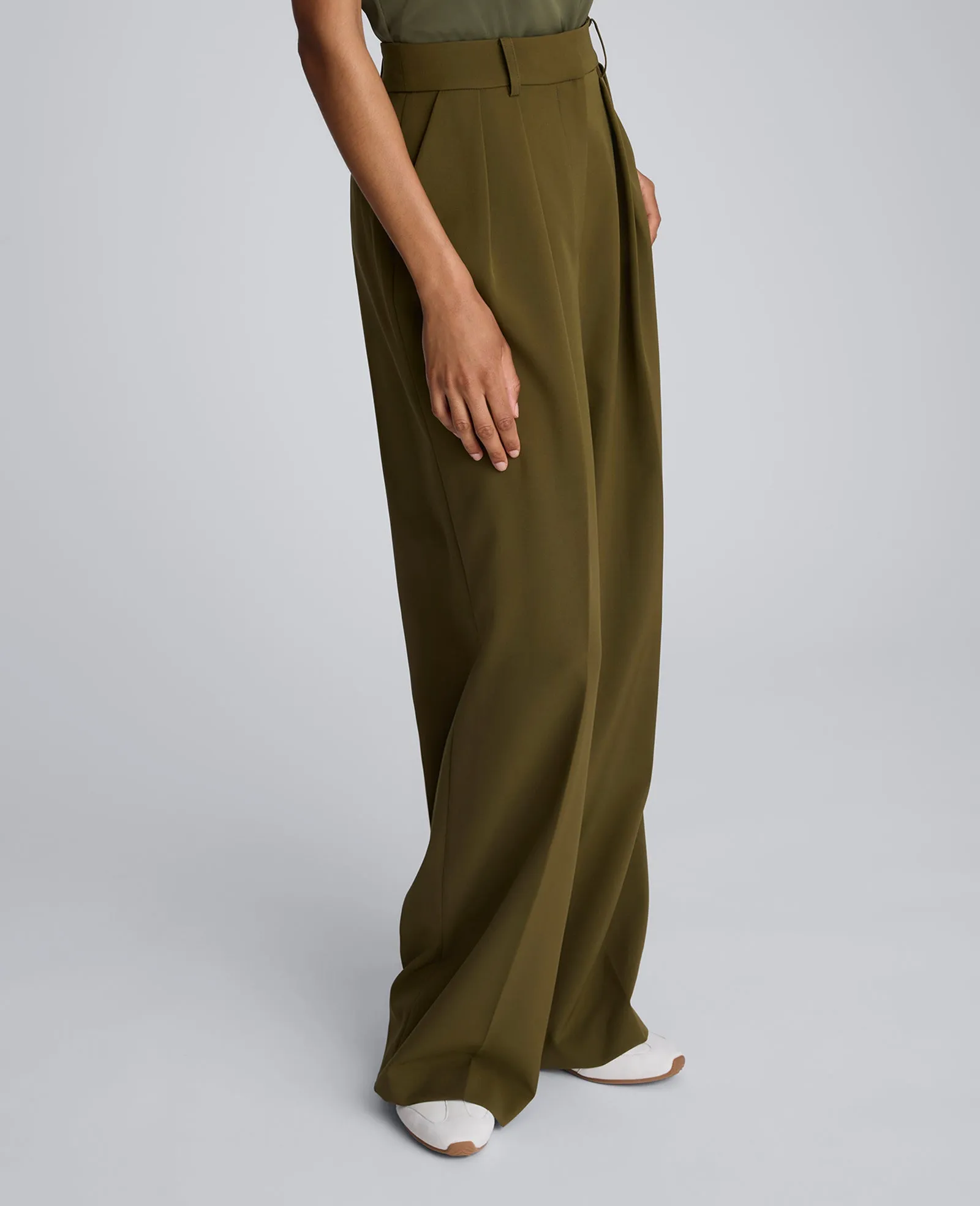 Luxe Twill Wide Leg Pleat Front Pant sold by Kenneth Cole product image thumbnail 2