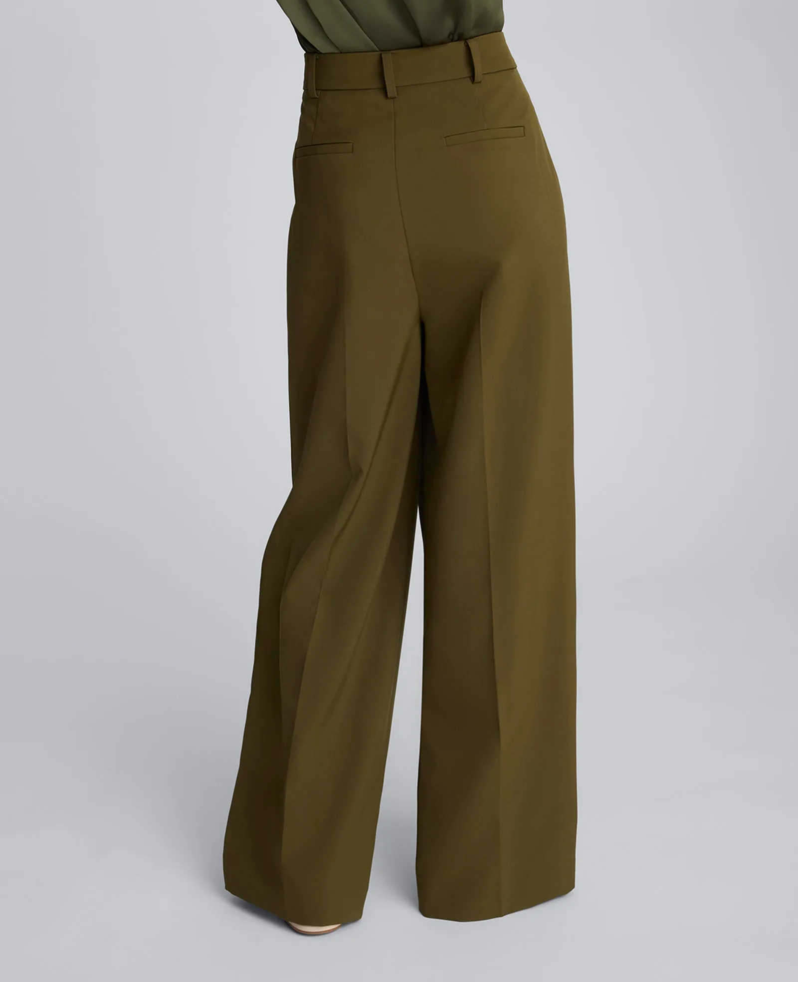 Luxe Twill Wide Leg Pleat Front Pant sold by Kenneth Cole product image thumbnail 3