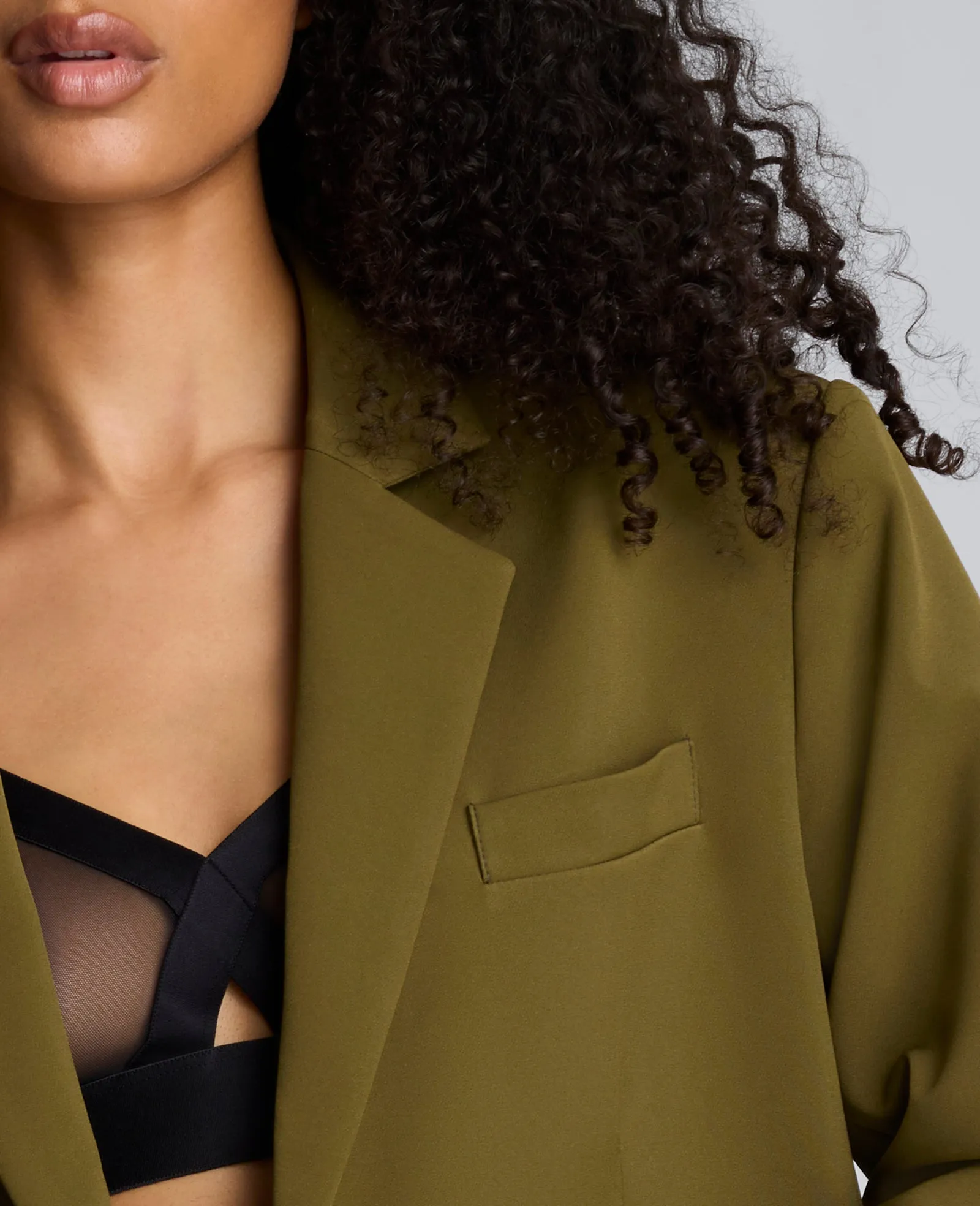 Luxe Twill Three Button Boyfriend Blazer sold by Kenneth Cole product image thumbnail 5