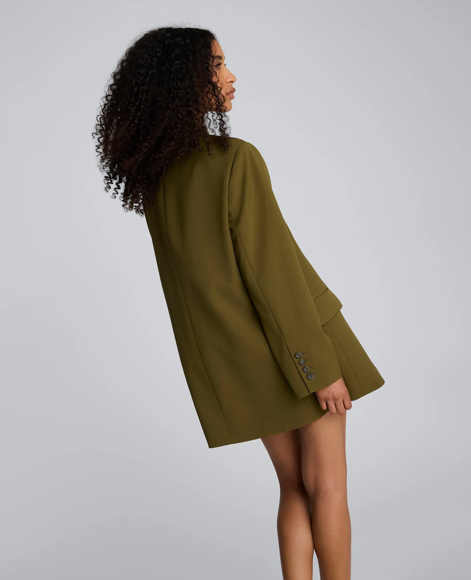 Luxe Twill Three Button Boyfriend Blazer sold by Kenneth Cole product image thumbnail 3