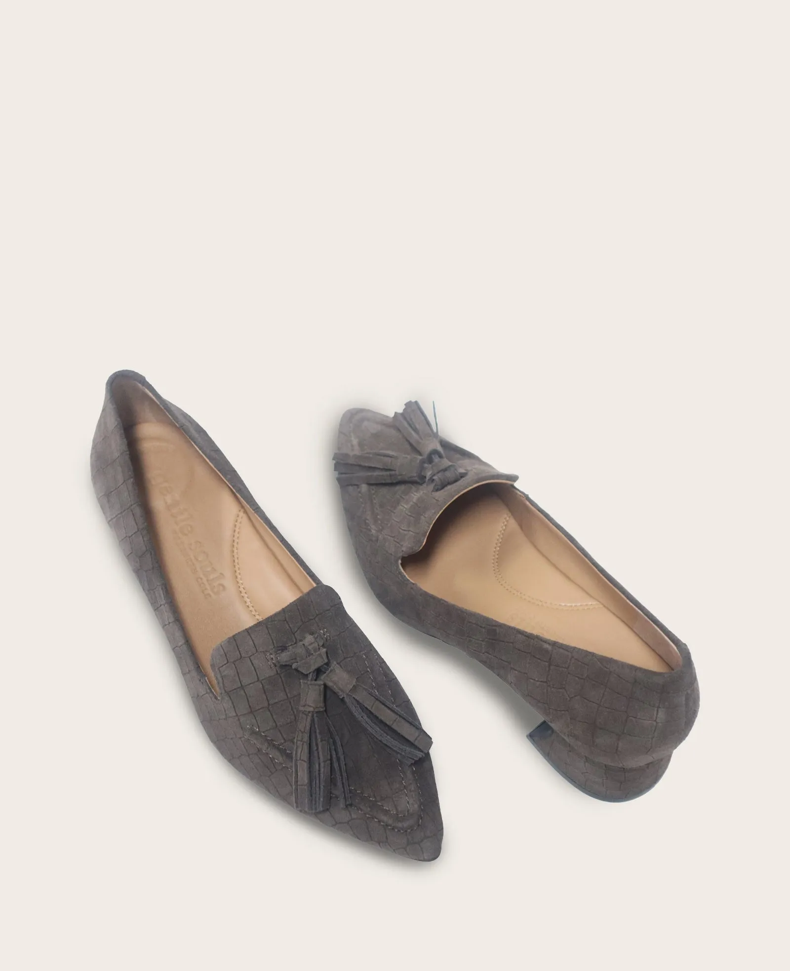 GENTLE SOULS - Glova Embossed Suede Tassel Heel sold by Kenneth Cole product image thumbnail 2