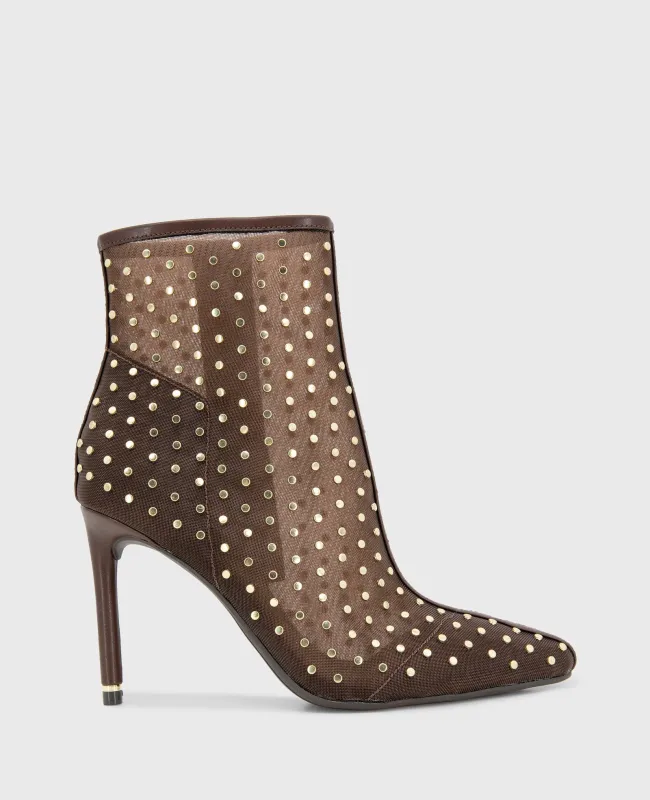 Quincy Mesh Micro Stud Heel Ankle Bootie sold by Kenneth Cole