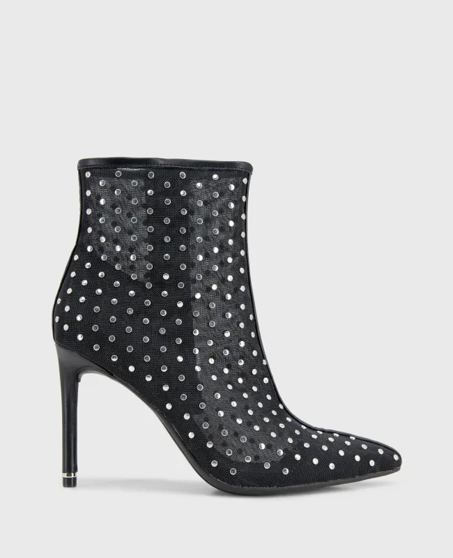 Quincy Mesh Micro Stud Heel Ankle Bootie sold by Kenneth Cole