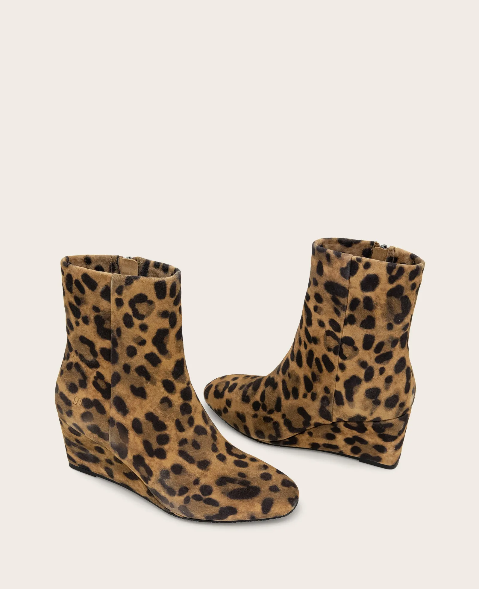 GENTLE SOULS - Nash Leopard Suede Side Zip Wedge Bootie sold by Kenneth Cole product image thumbnail 2