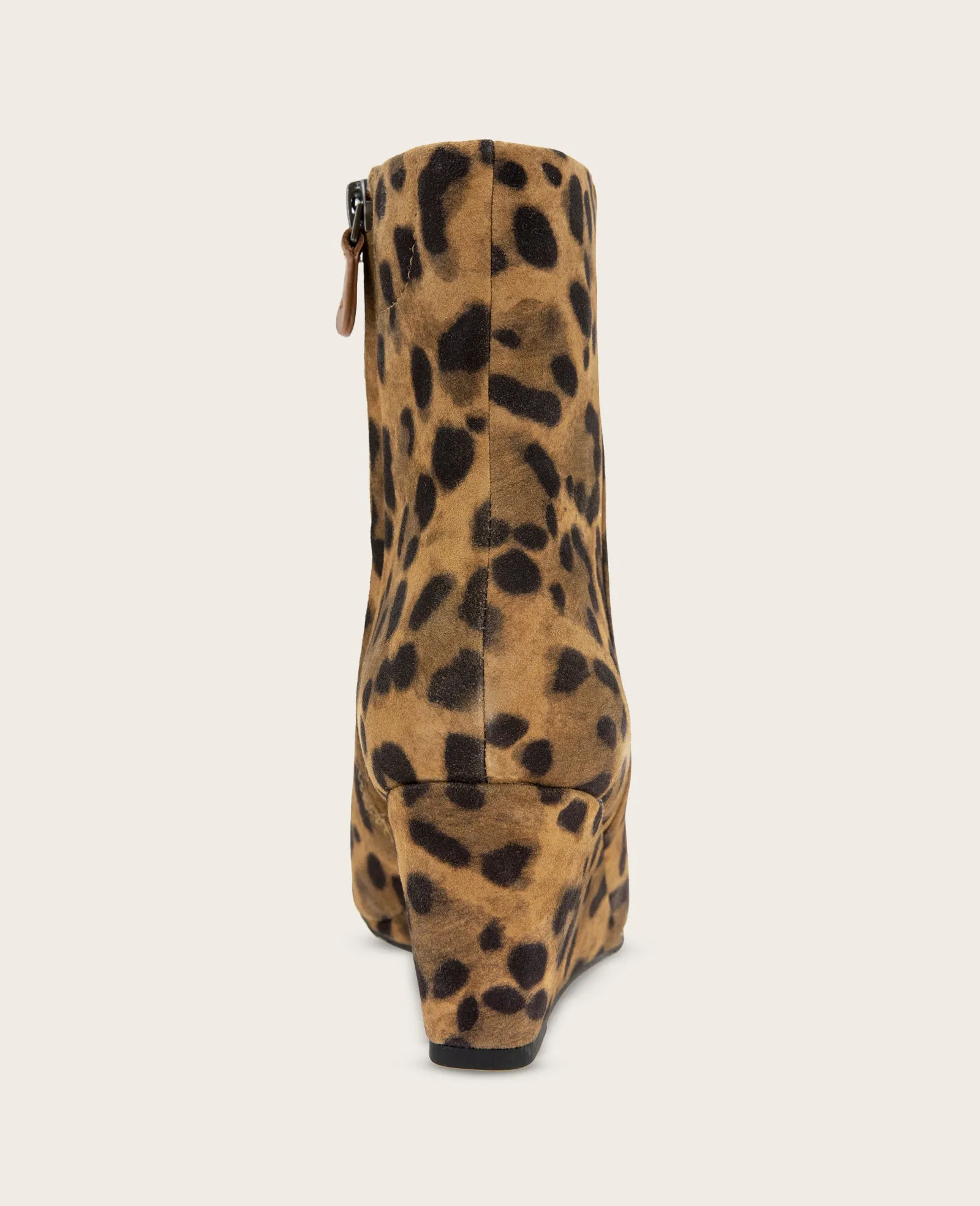 GENTLE SOULS - Nash Leopard Suede Side Zip Wedge Bootie sold by Kenneth Cole product image thumbnail 5