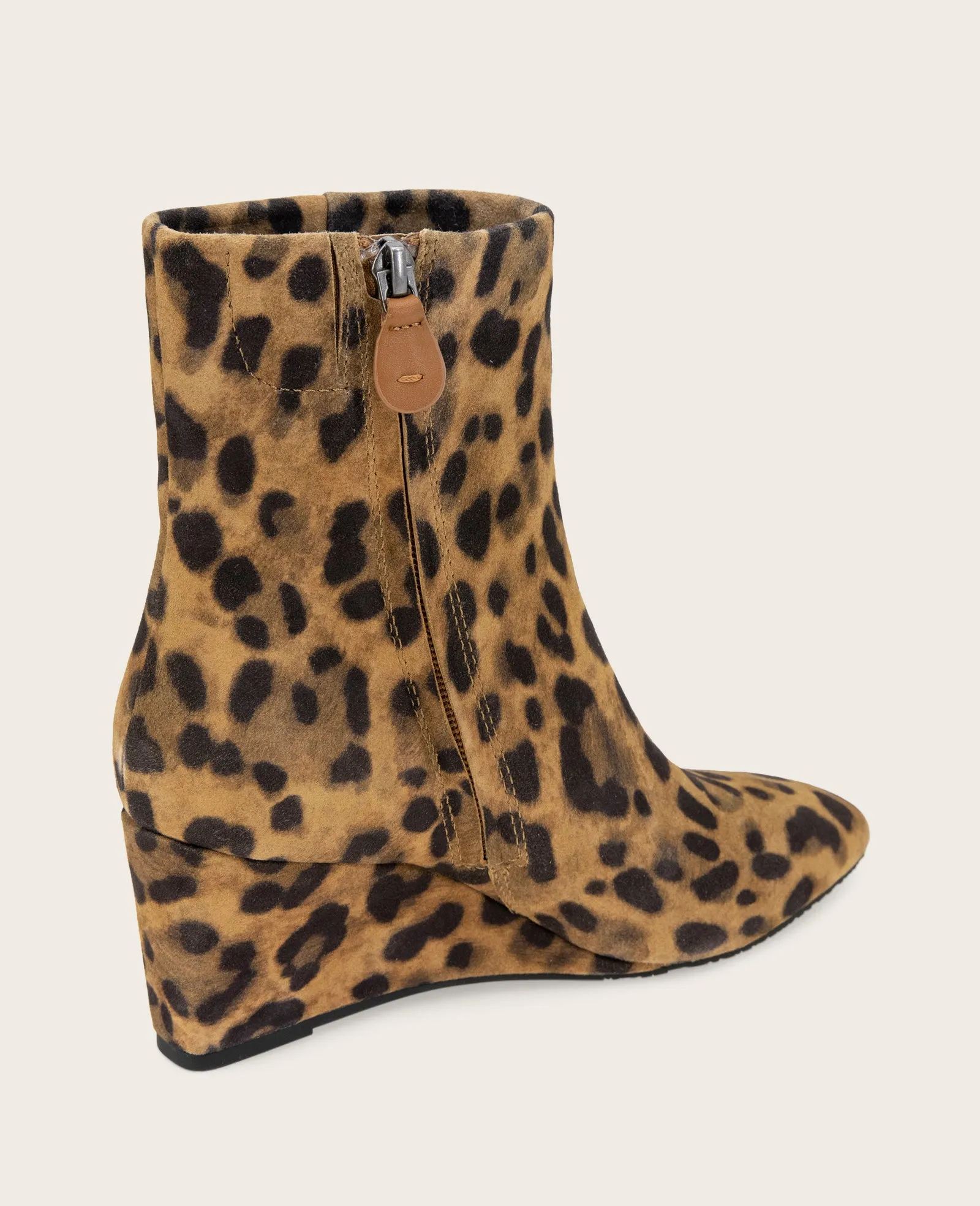 GENTLE SOULS - Nash Leopard Suede Side Zip Wedge Bootie sold by Kenneth Cole product image thumbnail 3