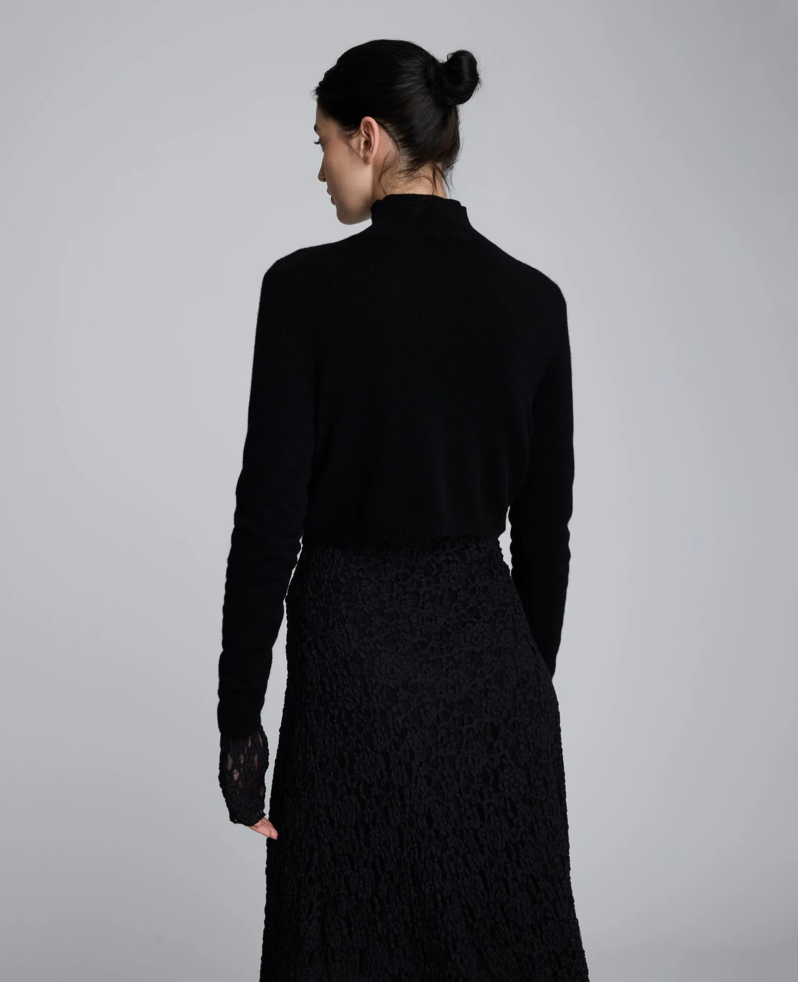 Merino Wool Cropped Mockneck Sweater sold by Kenneth Cole product image thumbnail 2