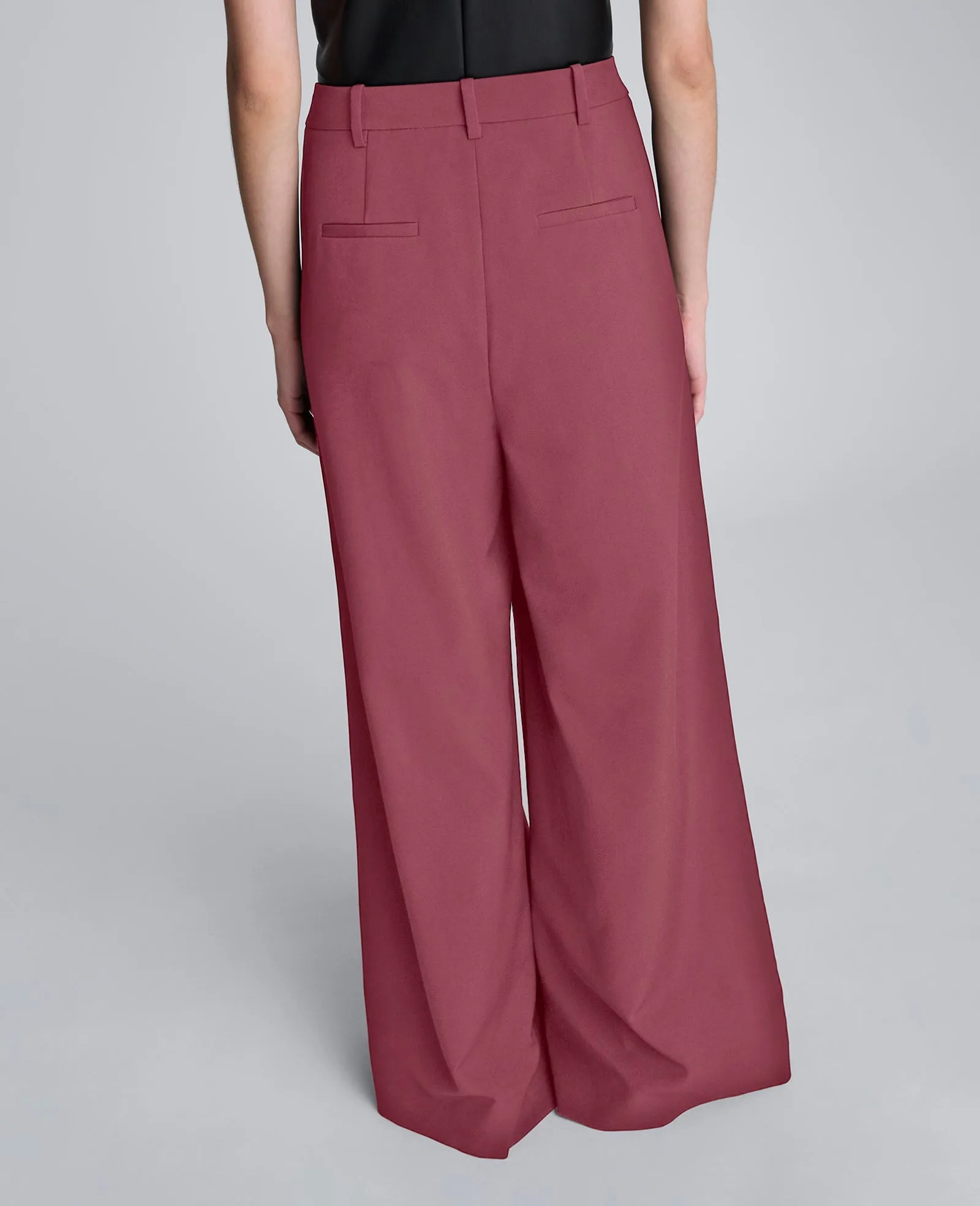 Luxe Twill Wide Leg Inverted Pleat Front Pant sold by Kenneth Cole product image thumbnail 2