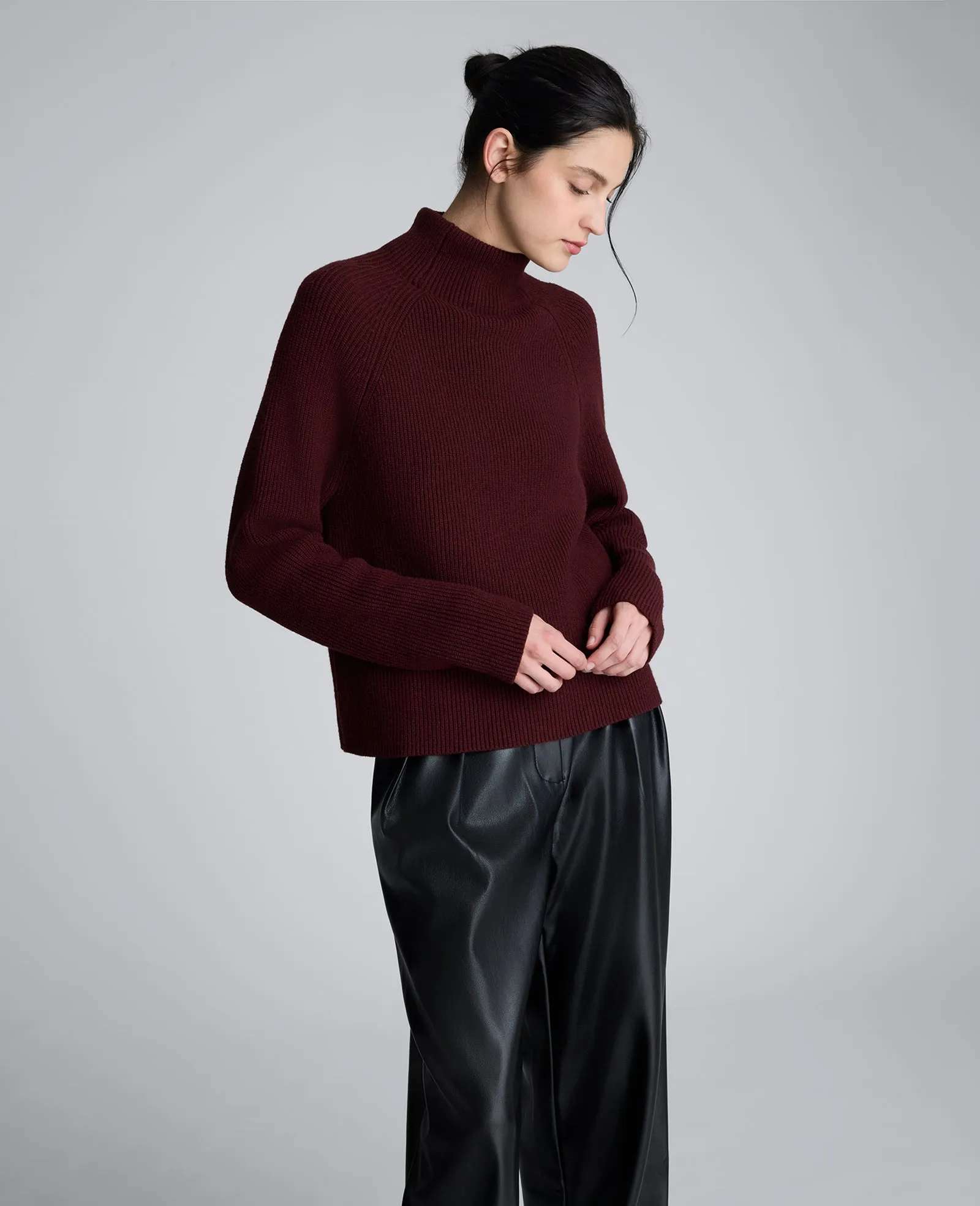 Mockneck Raglan Sleeve Sweater sold by Kenneth Cole product image thumbnail 2