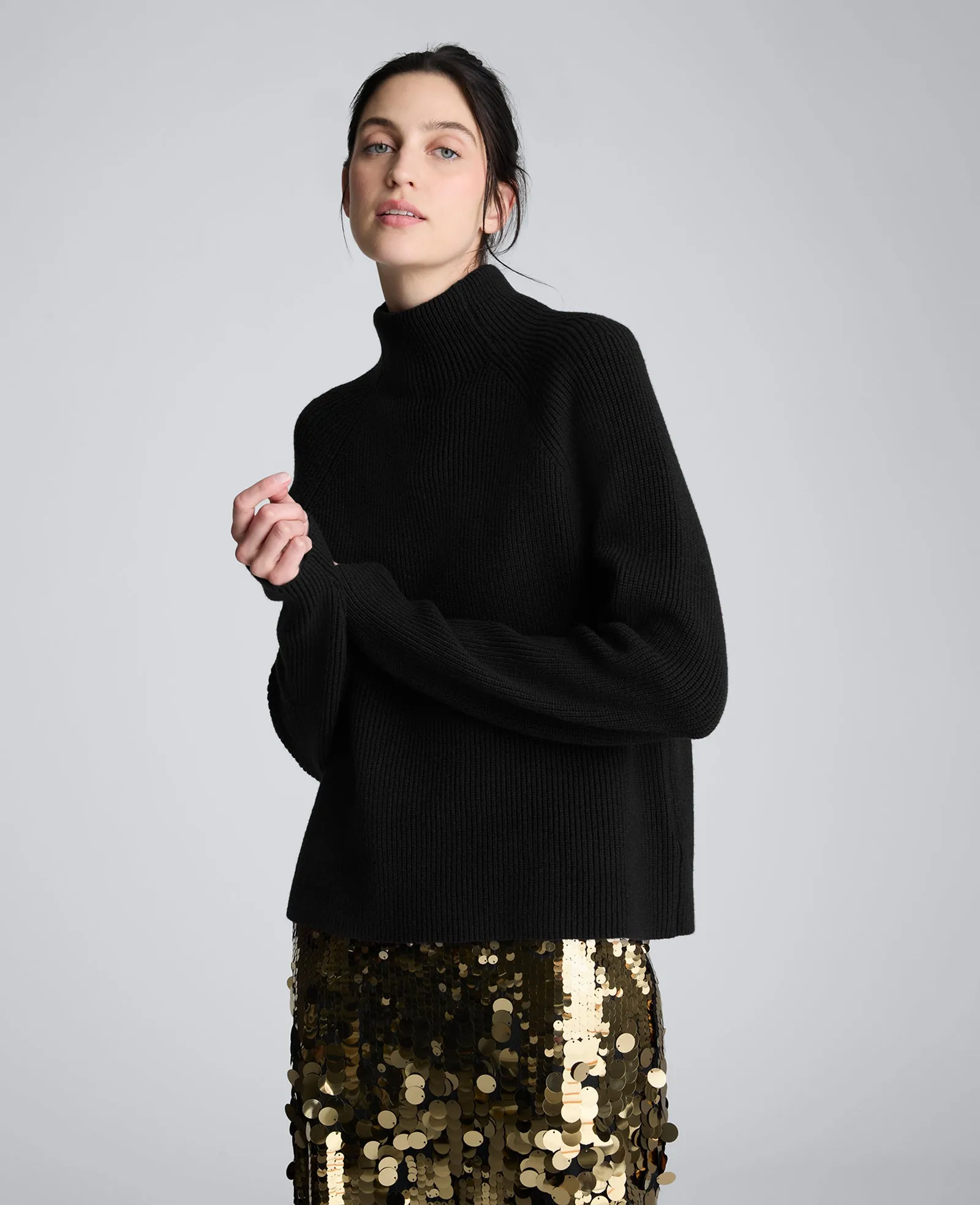 Mockneck Raglan Sleeve Sweater sold by Kenneth Cole product image thumbnail 4