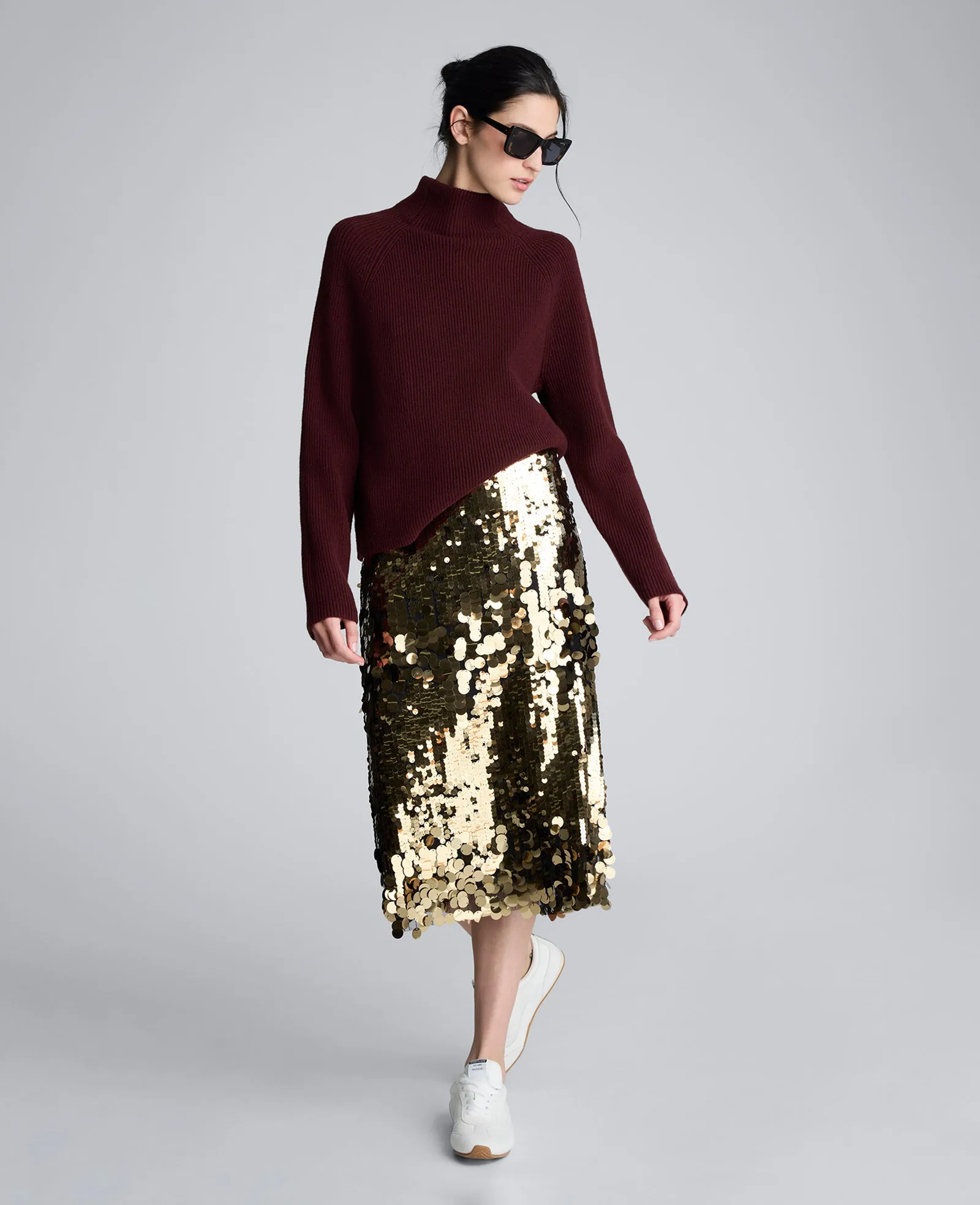 Mockneck Raglan Sleeve Sweater sold by Kenneth Cole product image thumbnail 4