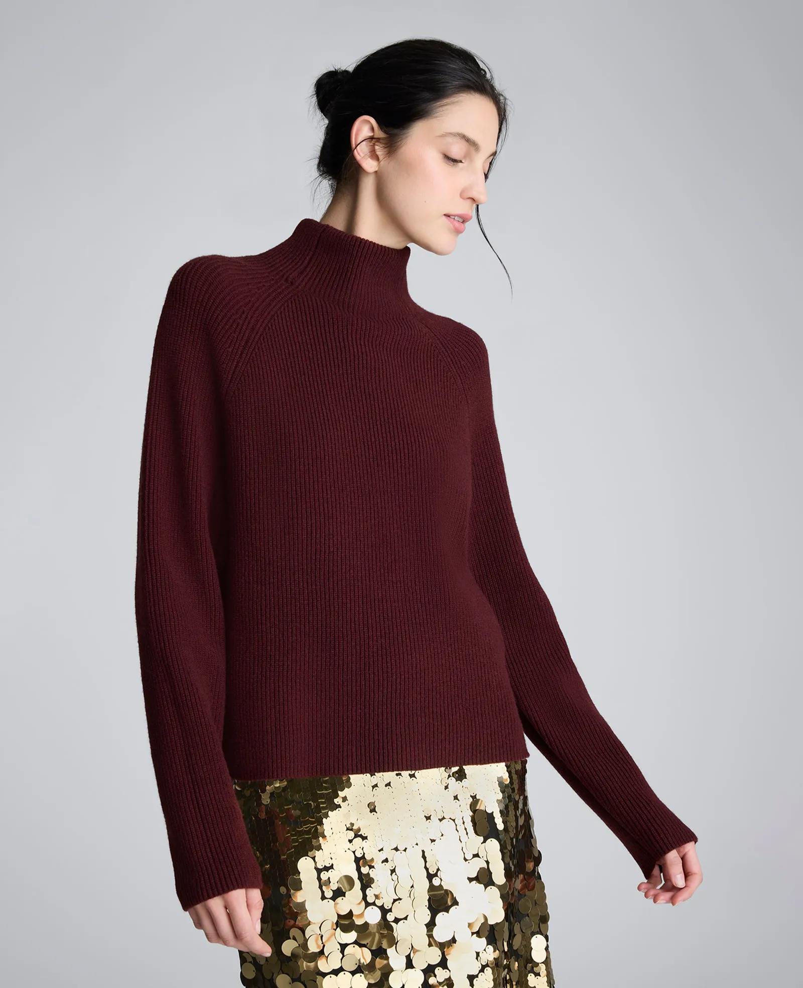 Mockneck Raglan Sleeve Sweater sold by Kenneth Cole product image thumbnail 3