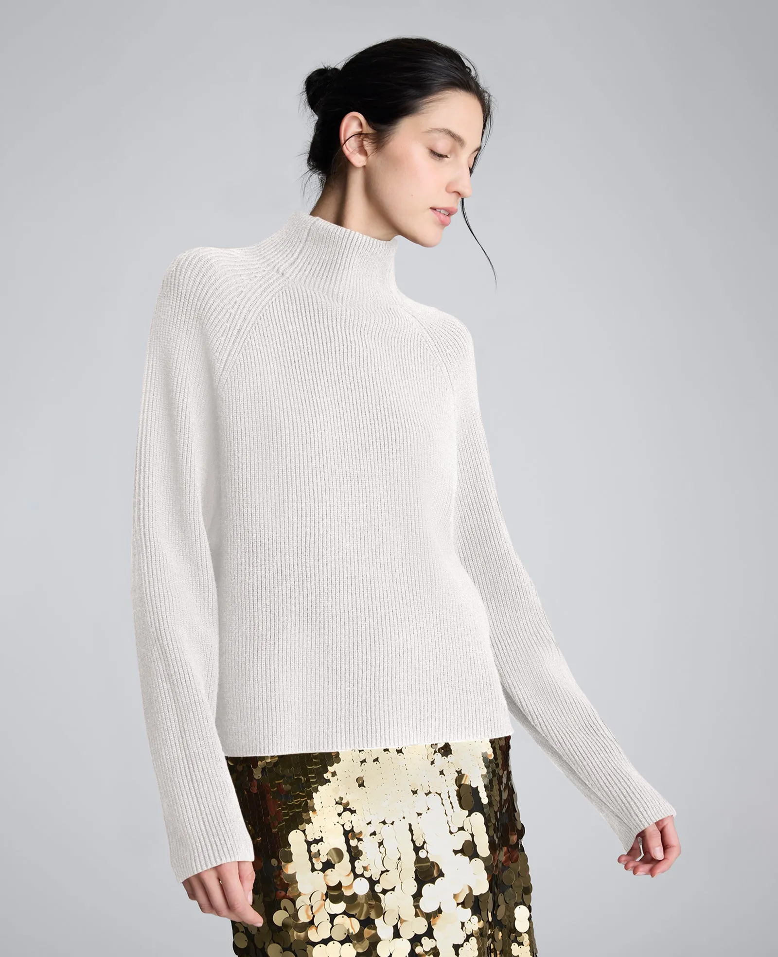 Mockneck Raglan Sleeve Sweater sold by Kenneth Cole product image thumbnail 4