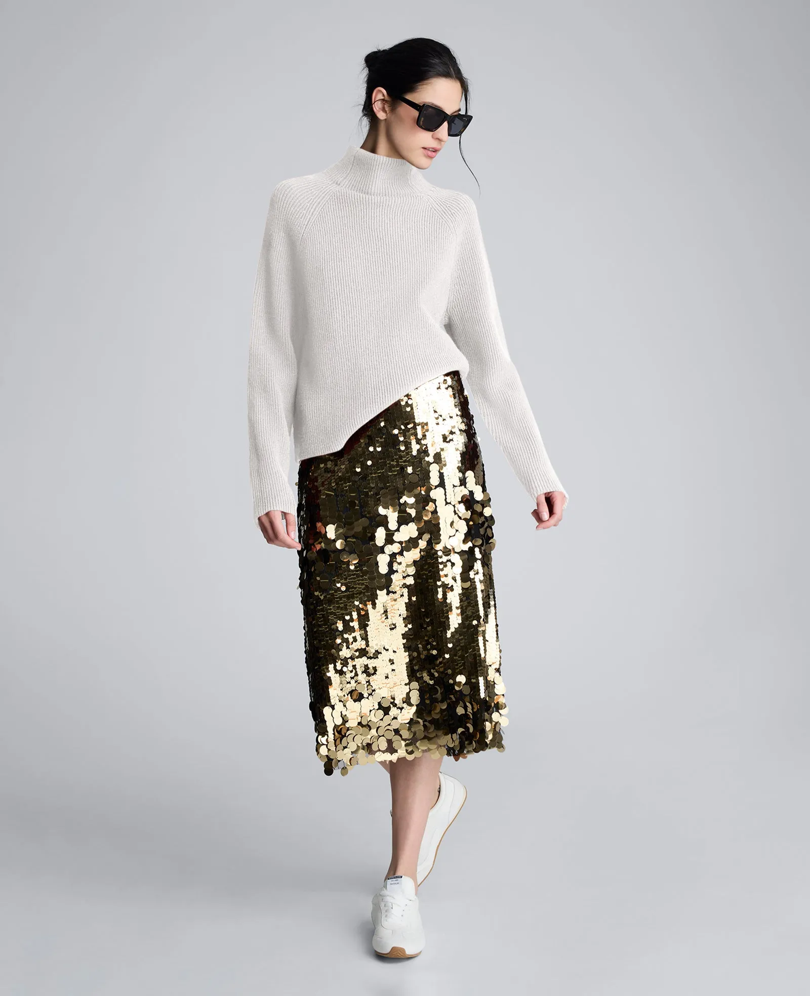 Mockneck Raglan Sleeve Sweater sold by Kenneth Cole product image thumbnail 3